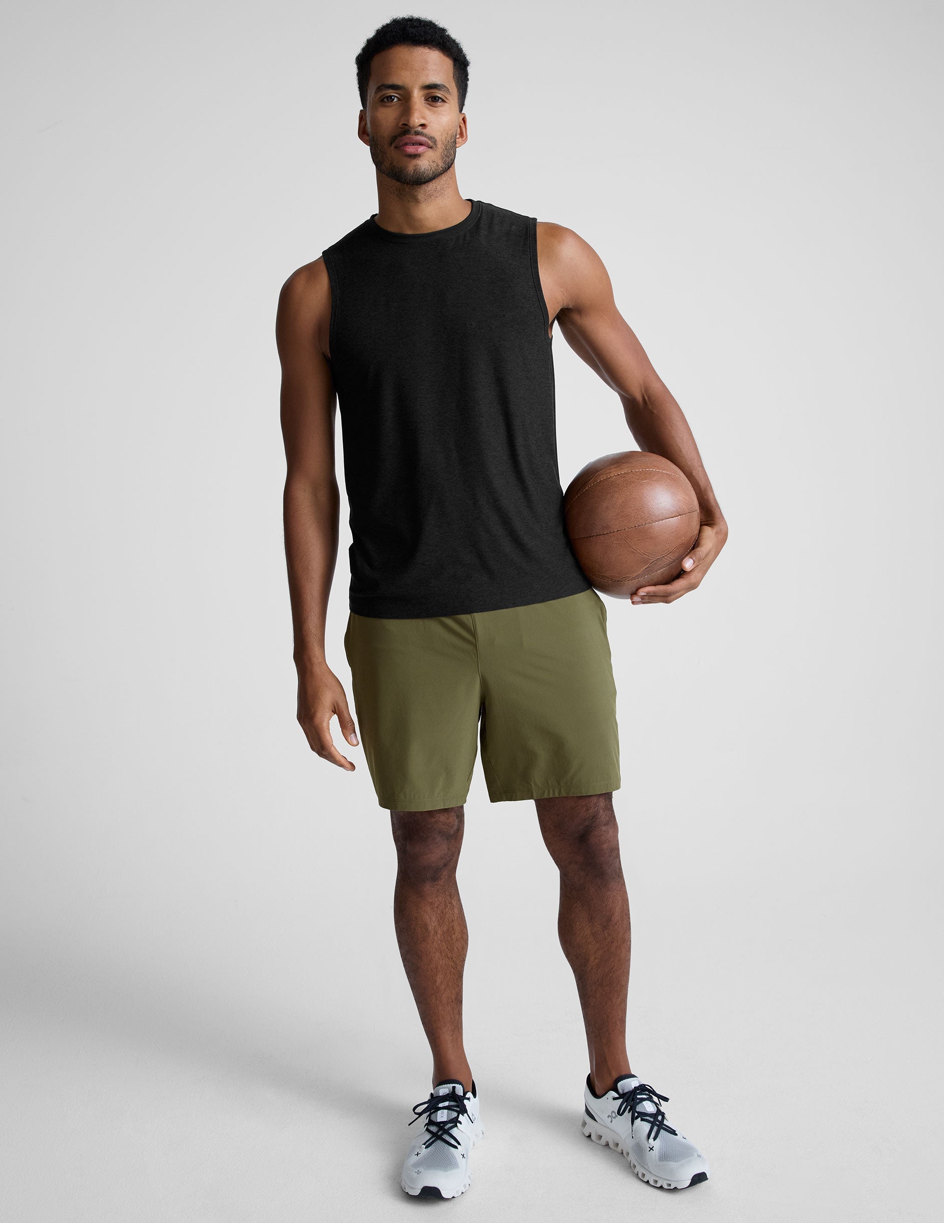 Beyond Yoga Featherweight Freeflo Men's Muscle Tank – Lightweight, Breathable Performance Top