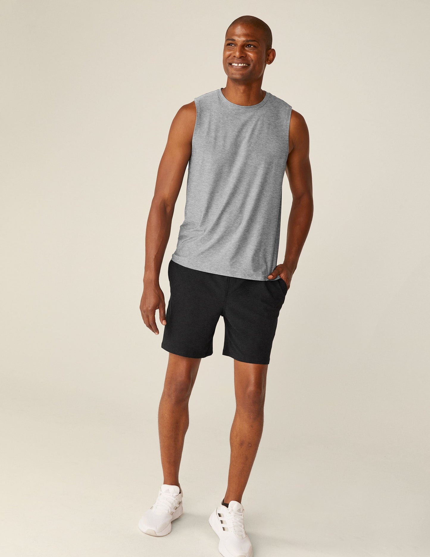 Beyond Yoga Featherweight Freeflo Men's Muscle Tank: Ultra-Light, Sweat-Wicking Performance Top