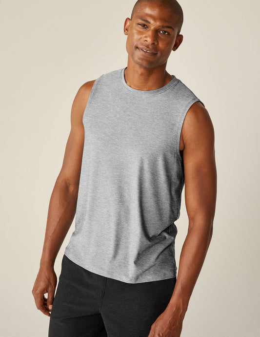 Beyond Yoga Featherweight Freeflo Men's Muscle Tank: Ultra-Light, Sweat-Wicking Performance Top