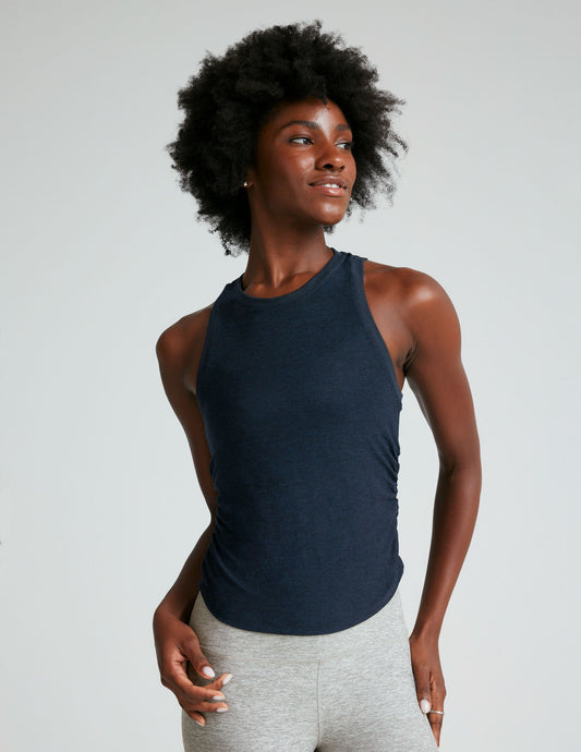Featherweight Adaptive Fit Shirred Tank Top for Women - Ultimate Comfort