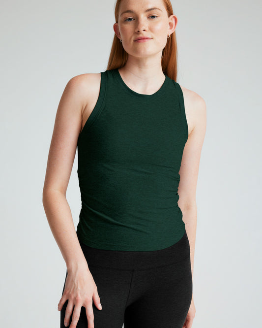 Featherweight Shirred Tank: Adaptable Fit, Everyday Comfort, Versatile Women's Style