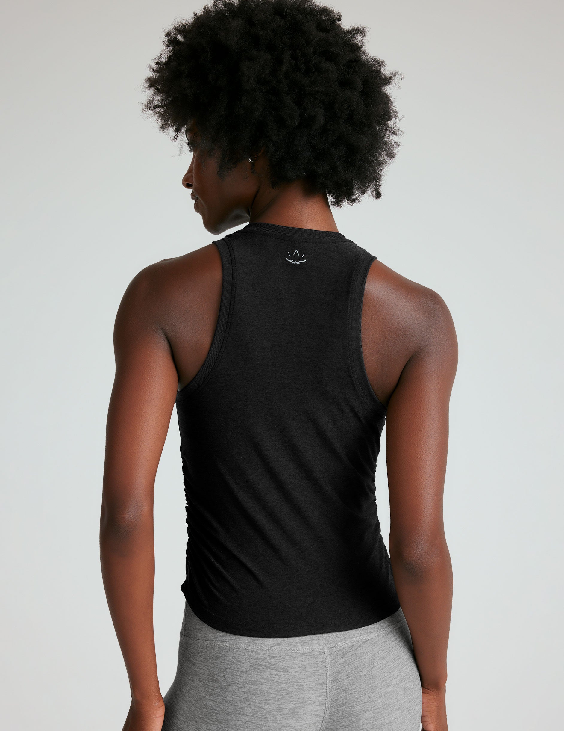 Featherweight Shirred Tank Top: Adaptive Fit, Scoop Neck, Ultimate Comfort