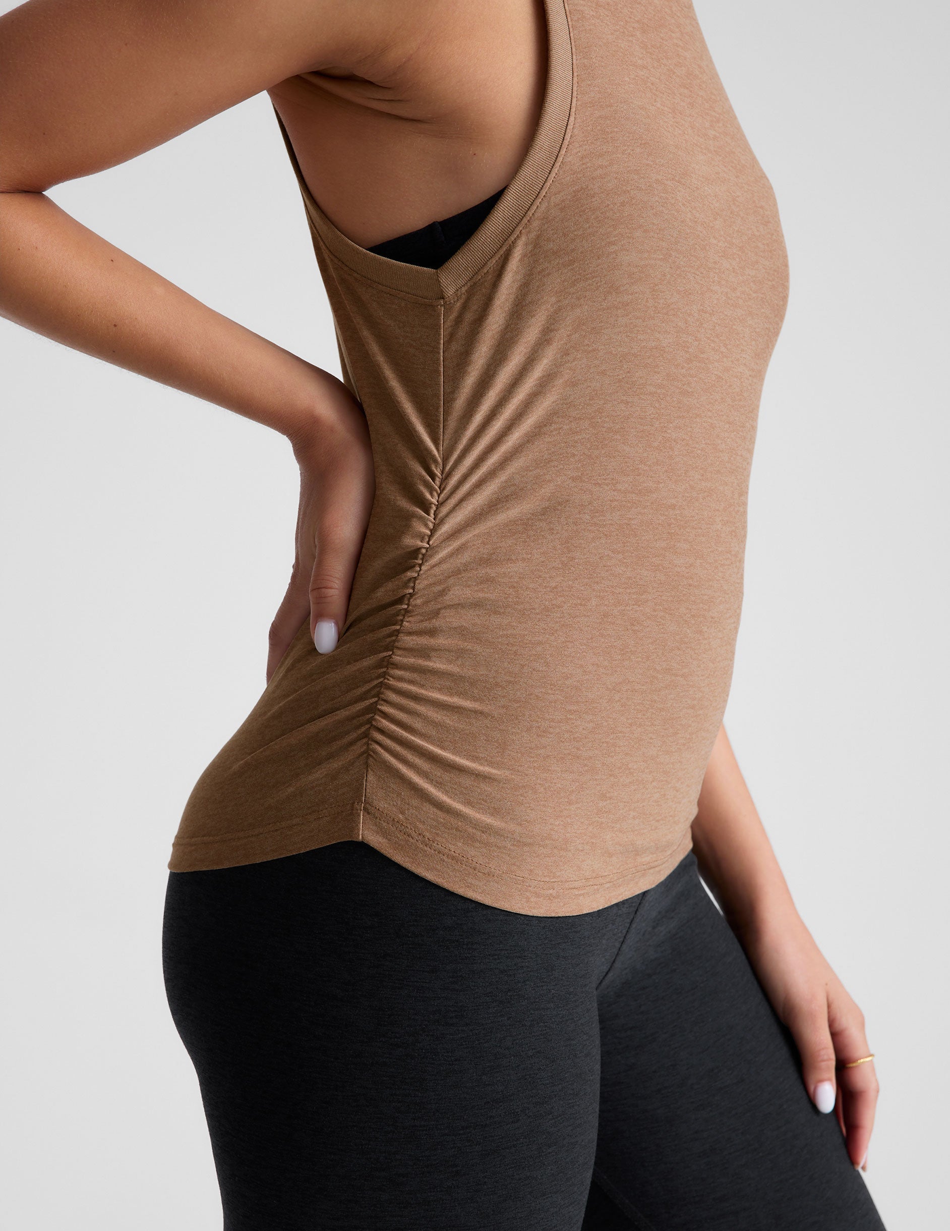 Featherweight Your Fit Shirred Tank Top: Ultimate Adaptive Comfort for Women