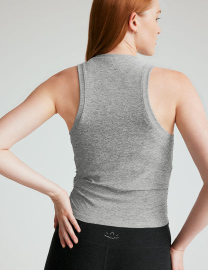 Featherweight Shirred Tank Top: Adaptive Comfort, Versatile Style, Effortless Fit