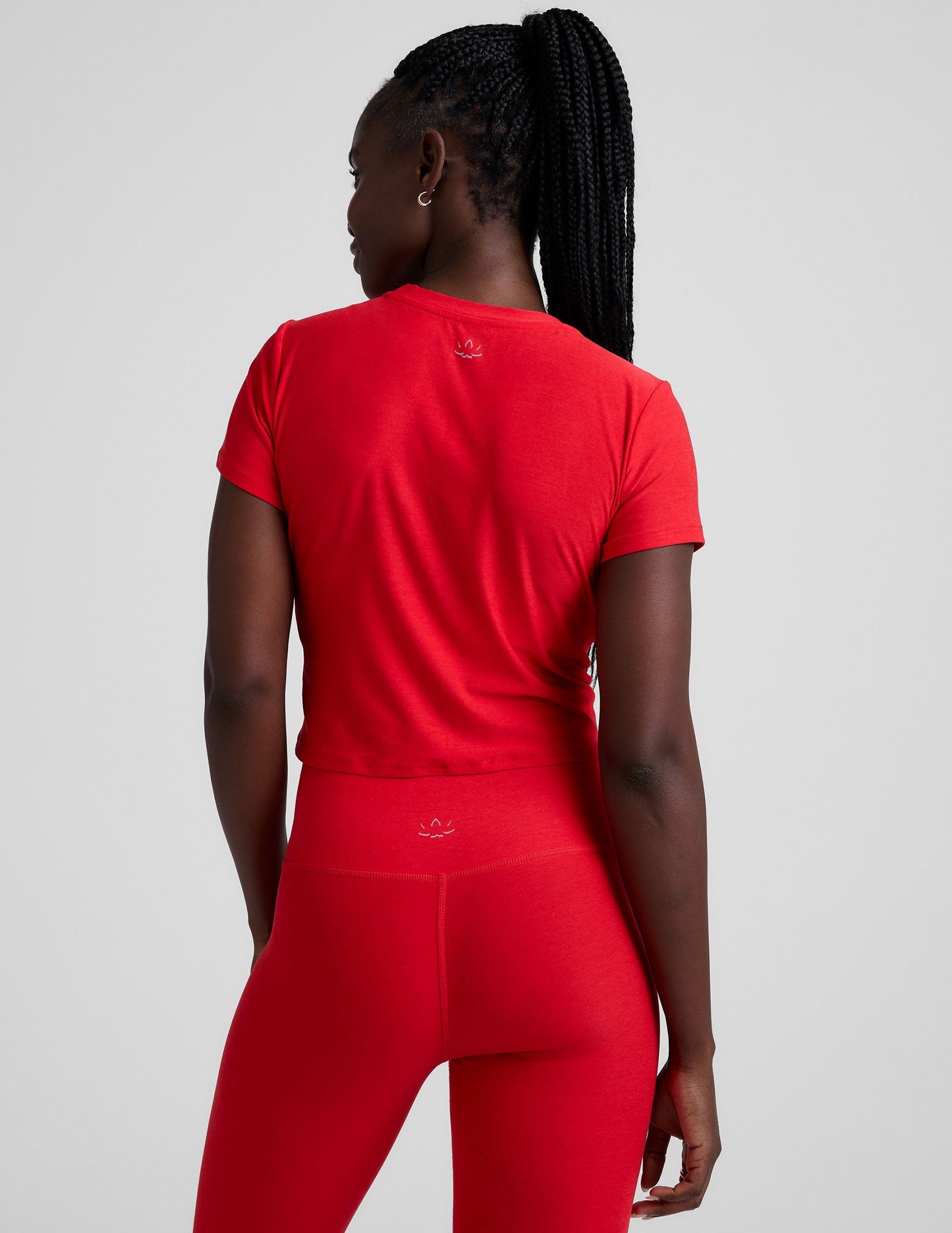 Featherweight Super Soft 90s Inspired Fitted Cropped Short Sleeve Tee Shirt