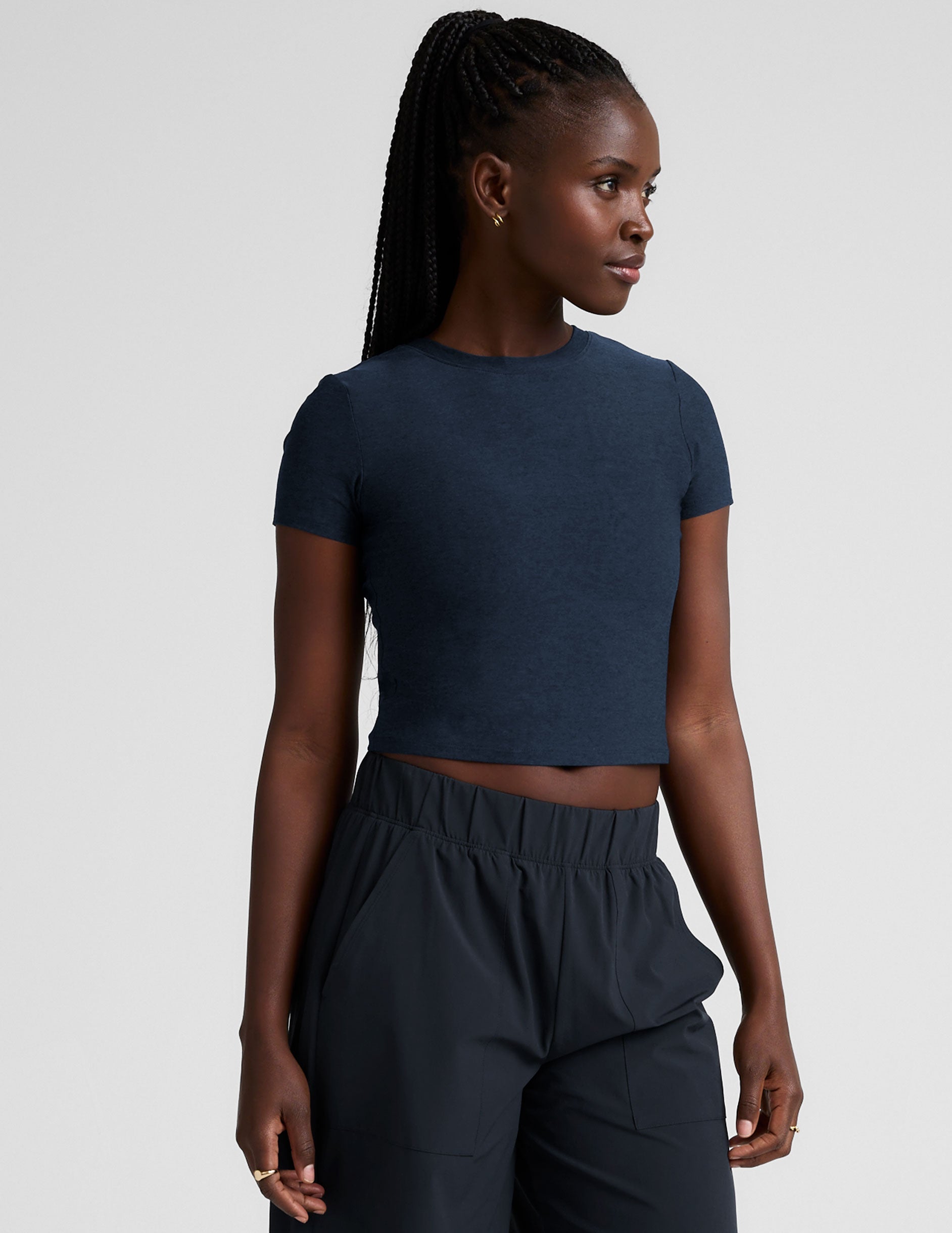 Featherweight Soft Cropped Tee: Fitted, Lightweight, 90s-Inspired Everyday Comfort Top