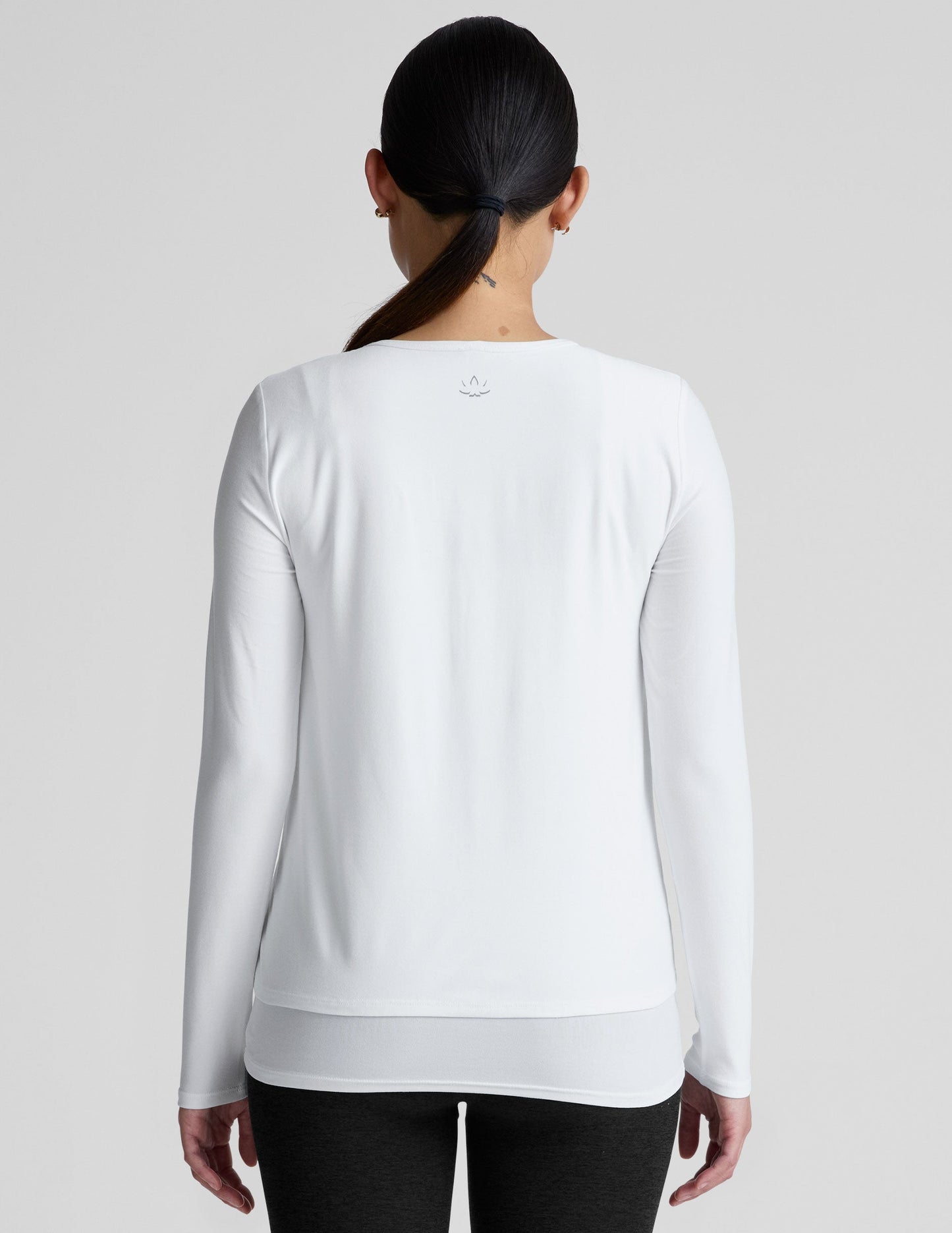 Beyond Yoga Featherweight Under Wraps Nursing Overlap Tee: Ultra Soft Maternity Long Sleeve
