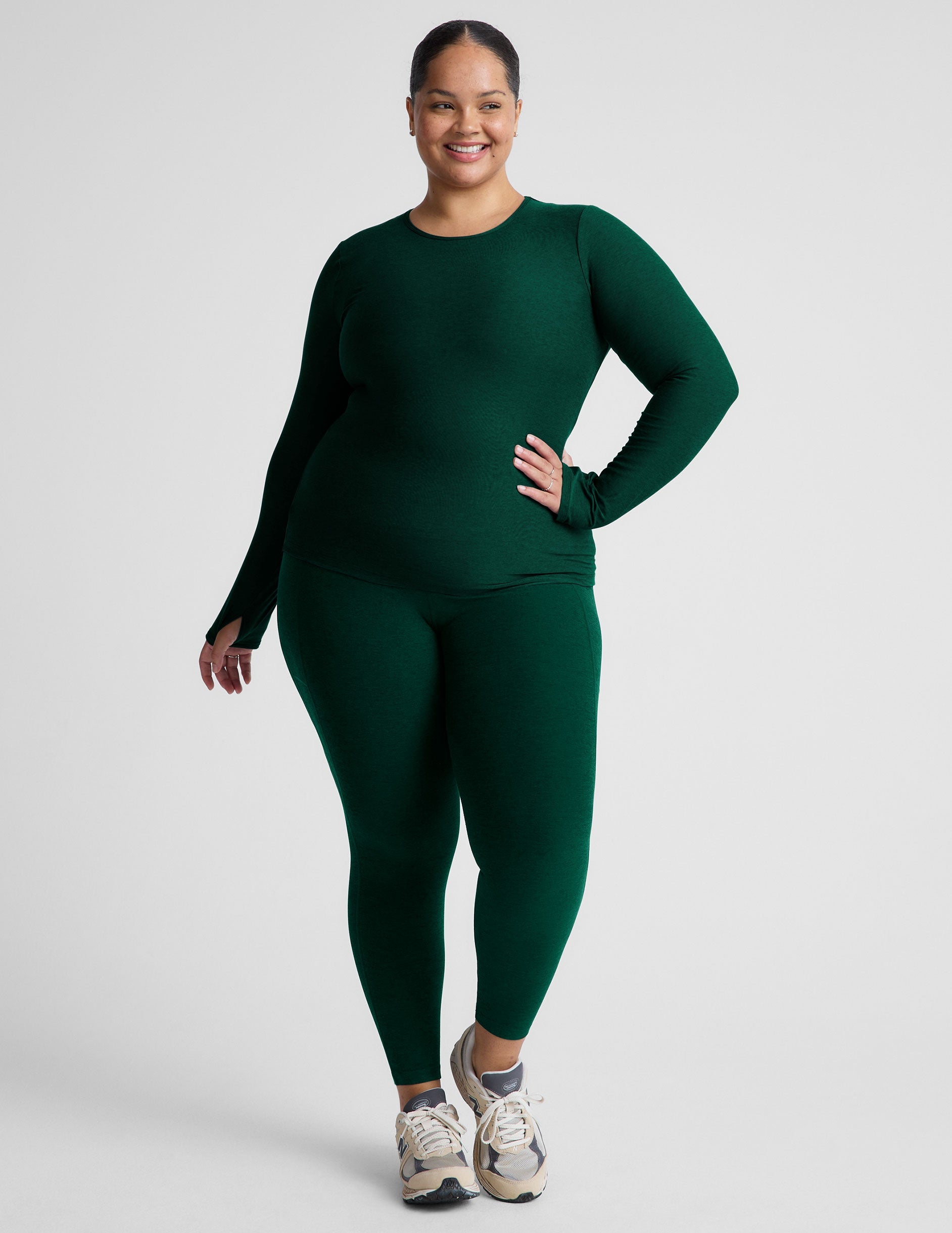 Featherweight Soft Crew Long Sleeve Pullover - Versatile Active & Casual Top
