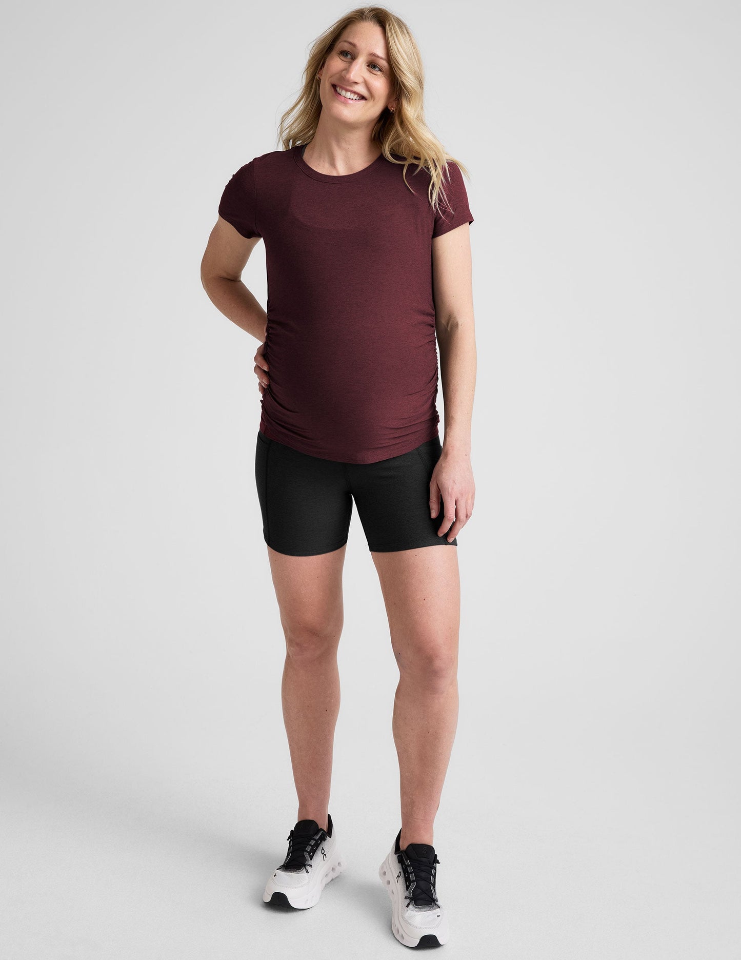Beyond Yoga Ultra-Soft Featherweight Spacedye Maternity Tee for Pregnancy & Beyond