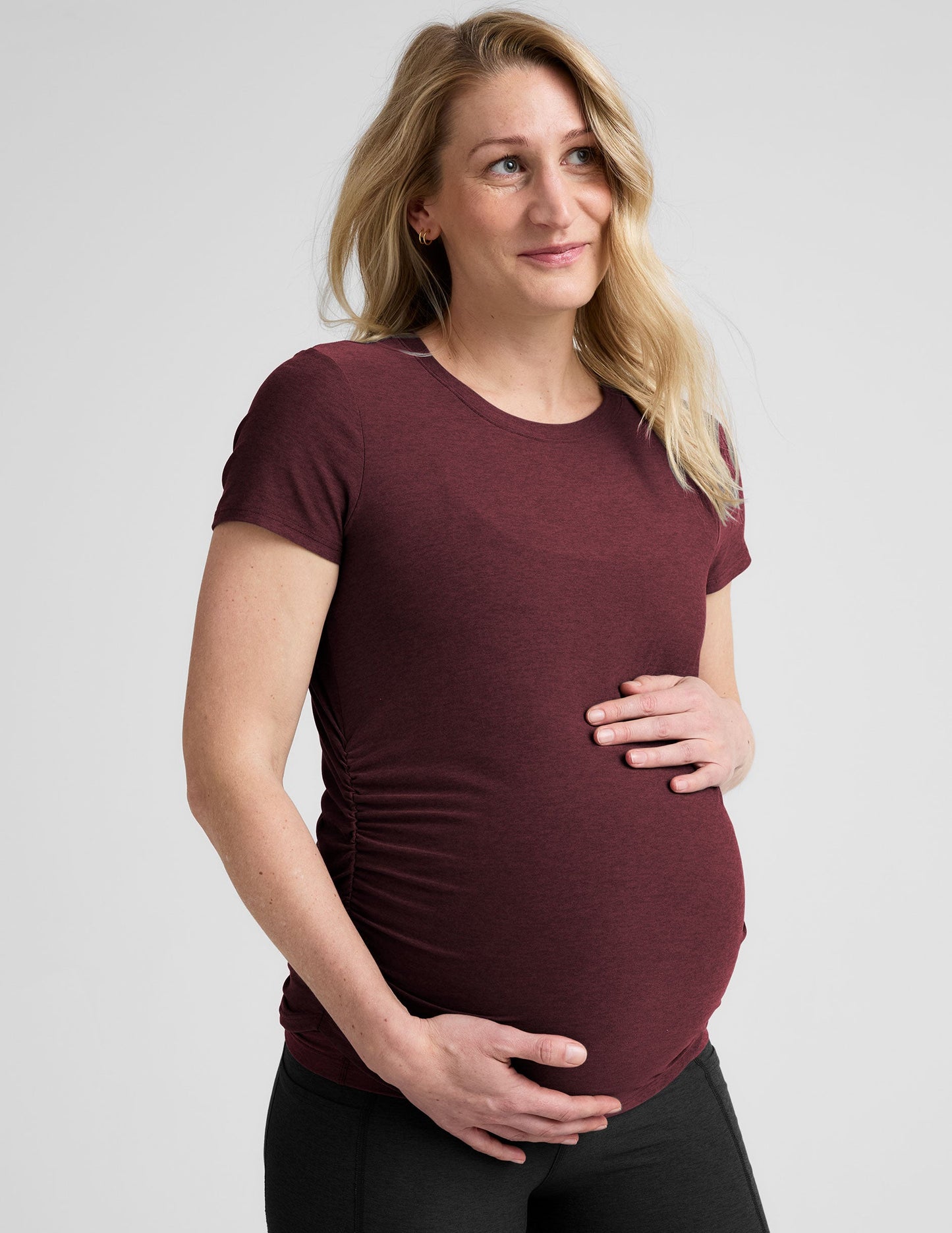 Beyond Yoga Ultra-Soft Featherweight Spacedye Maternity Tee for Pregnancy & Beyond