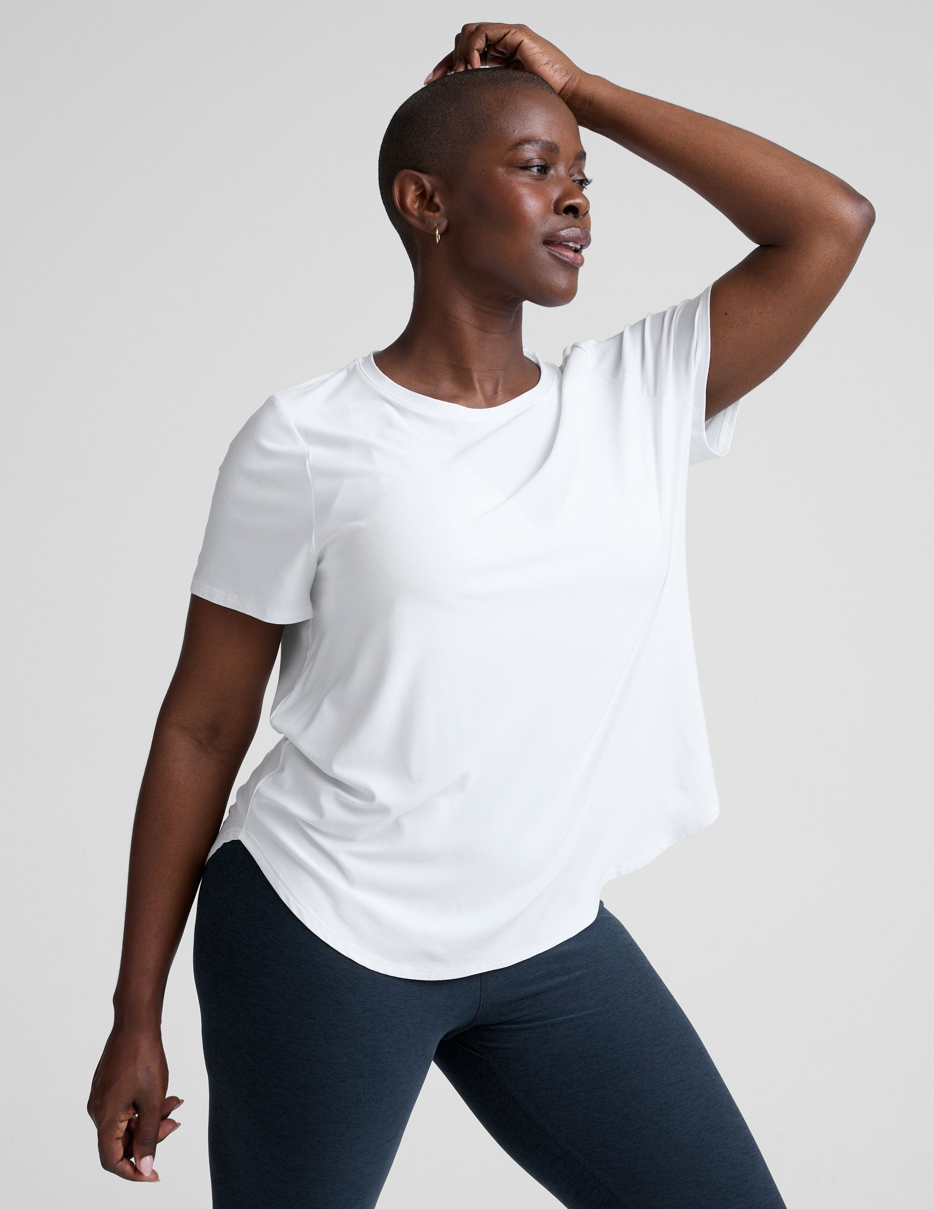 Featherweight Cloud White Relaxed Fit Tee for Everyday Comfort and Style