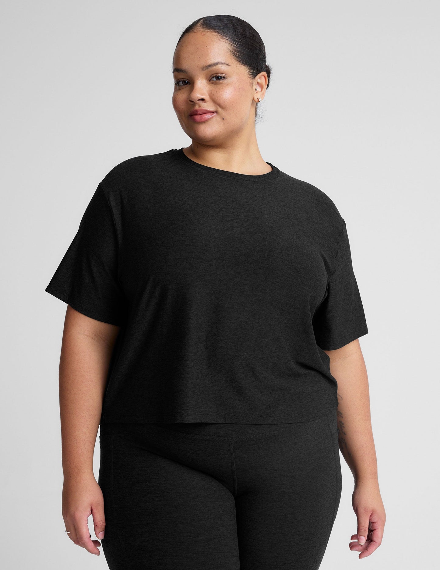 Beyond Yoga Featherweight Soft Relaxed Fit Tee - Ultimate Everyday Comfort Top