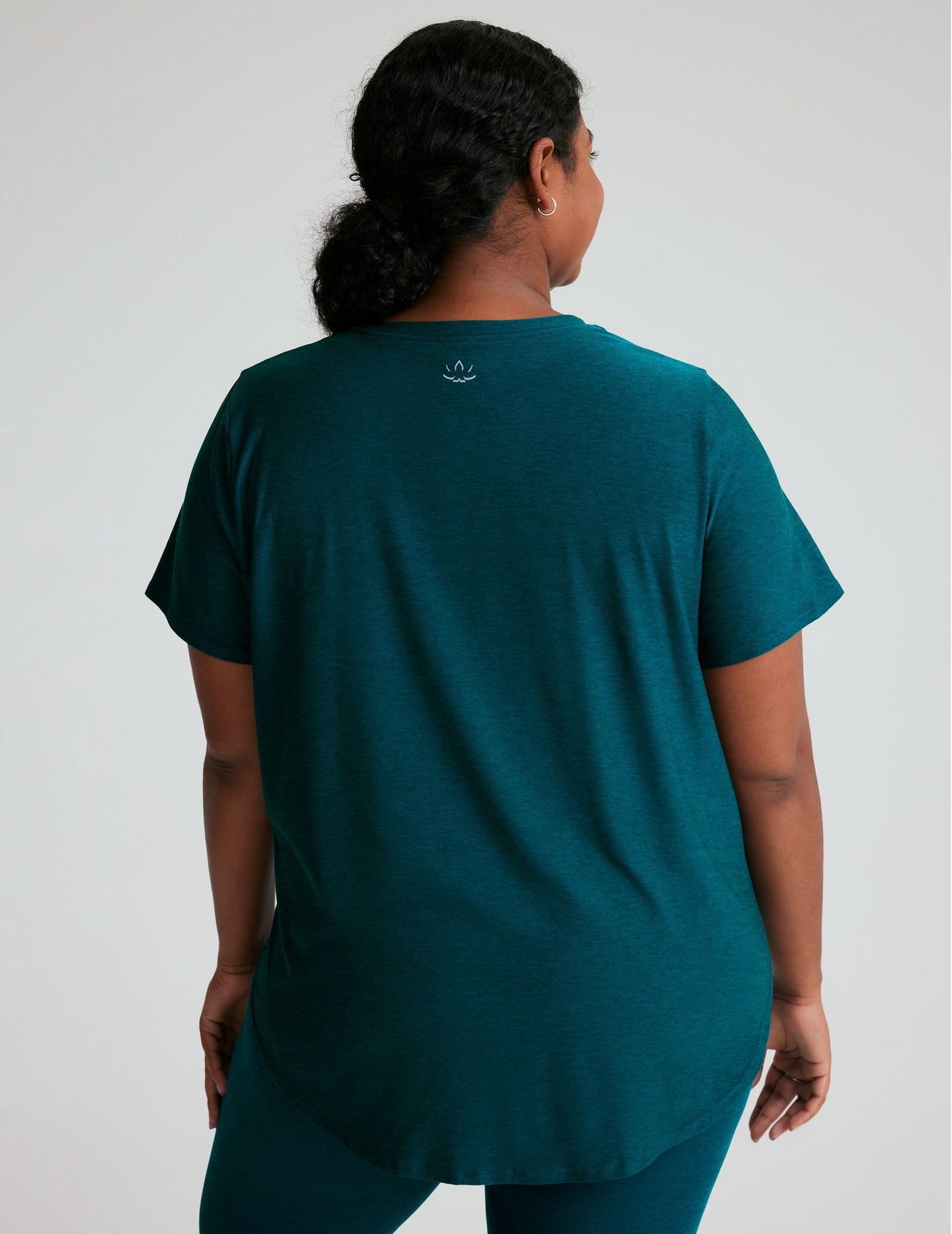 Featherweight Soft Relaxed Fit Tee - Lightweight Short Sleeve Curved Hem