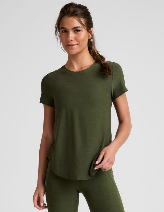 Beyond Yoga Featherweight Spacedye Relaxed Fit Short Sleeve Crew Neck Tee