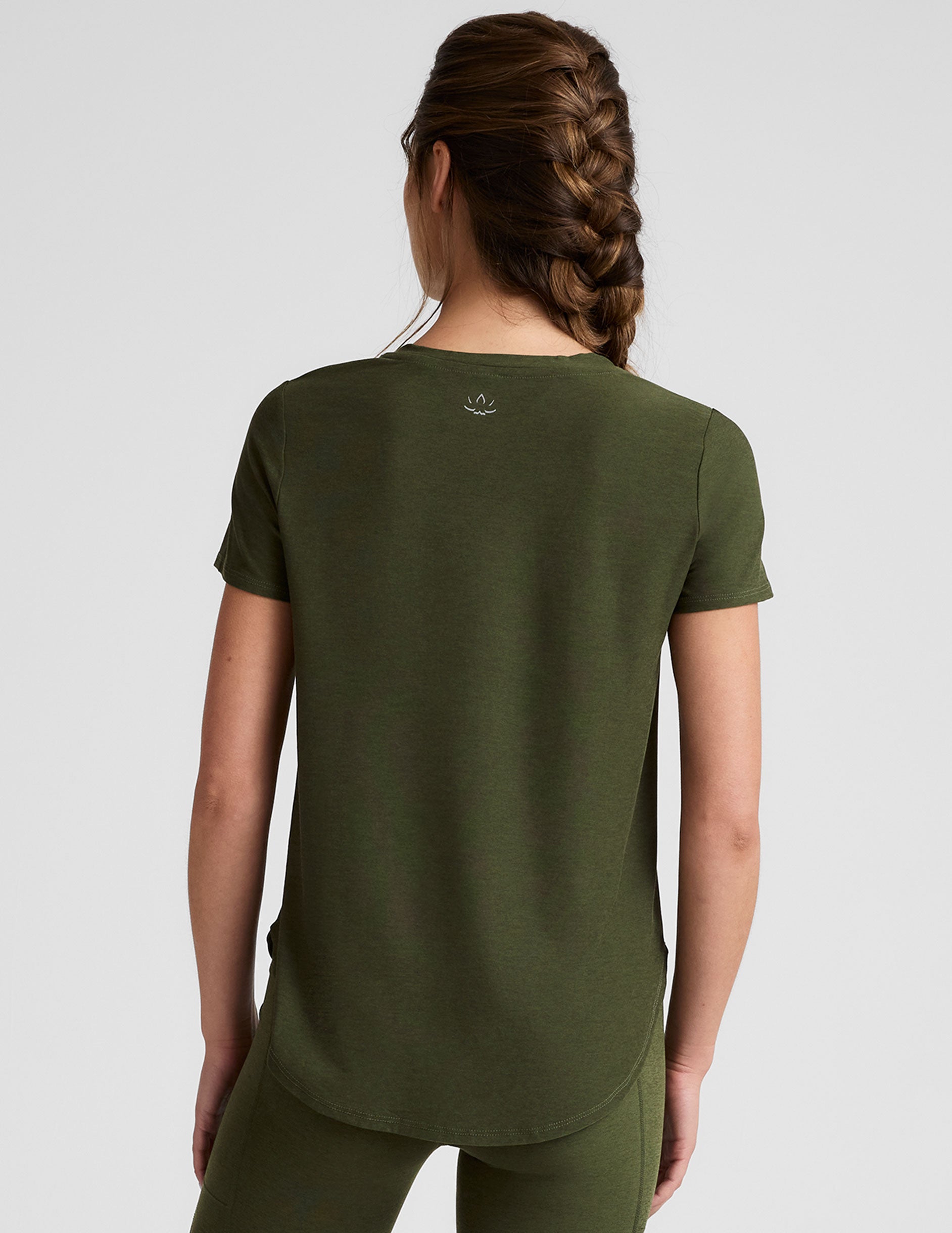 Beyond Yoga Featherweight Spacedye Relaxed Fit Short Sleeve Crew Neck Tee