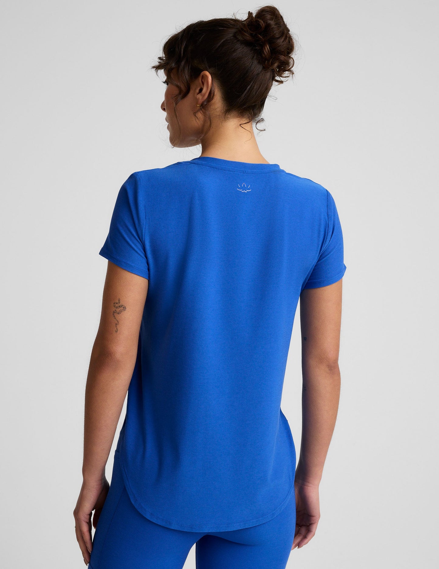 Featherweight Spacedye Relaxed Fit Tee: Ultra-Soft Short Sleeve Curved Hem Top