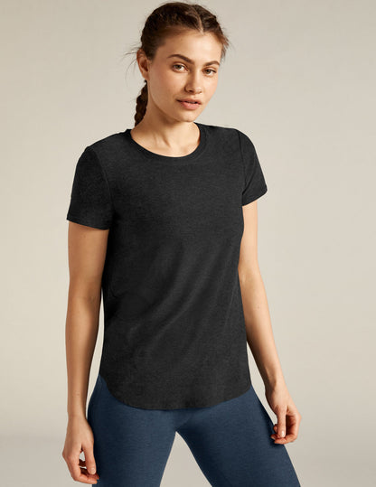 Beyond Yoga Featherweight Soft Relaxed Fit Tee - Ultimate Everyday Comfort Top