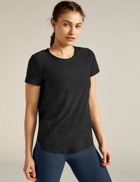 Beyond Yoga Featherweight Soft Relaxed Fit Tee - Ultimate Everyday Comfort Top