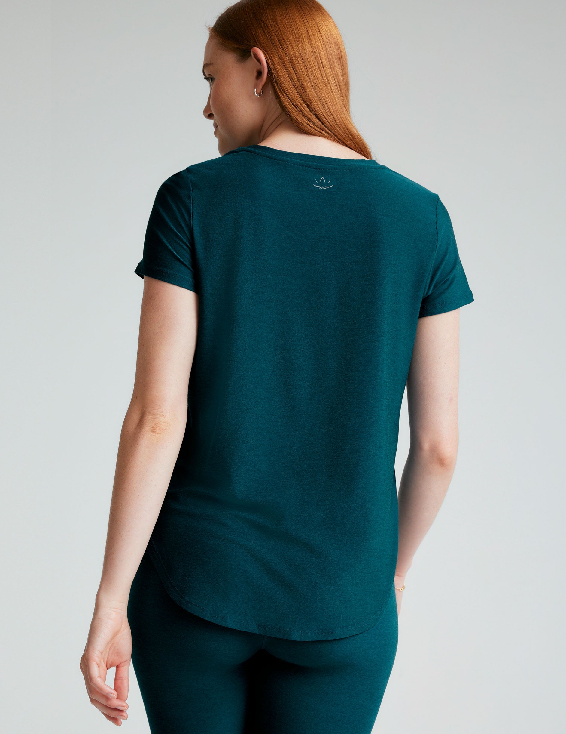 Featherweight Soft Relaxed Fit Tee - Lightweight Short Sleeve Curved Hem