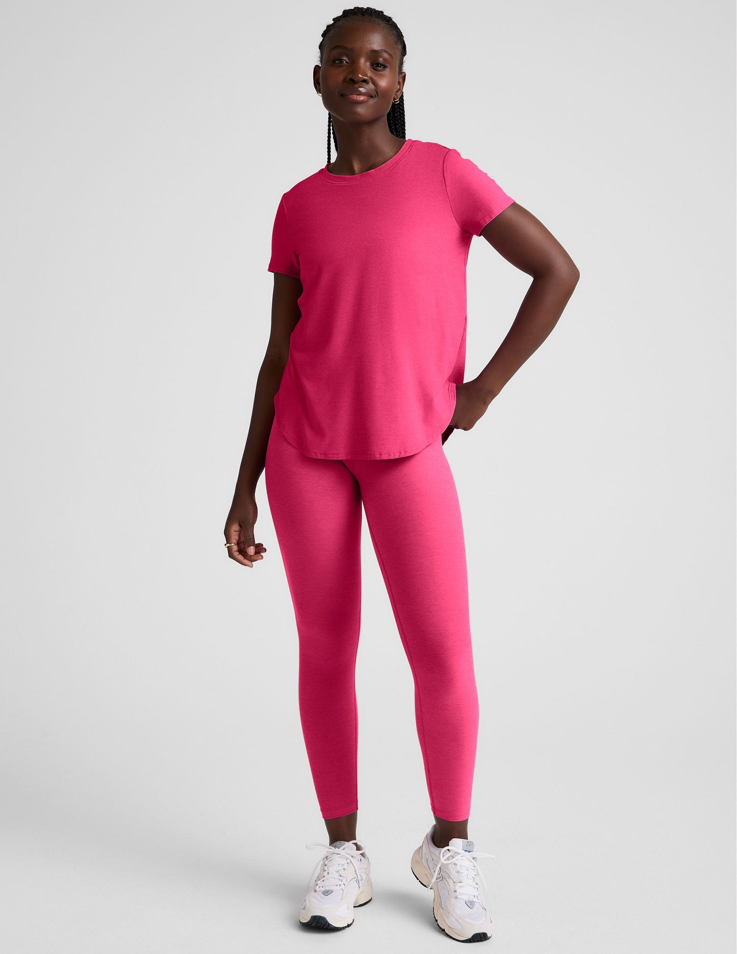 Soft Featherweight Spacedye Relaxed Fit Short Sleeve Tee for Everyday Comfort