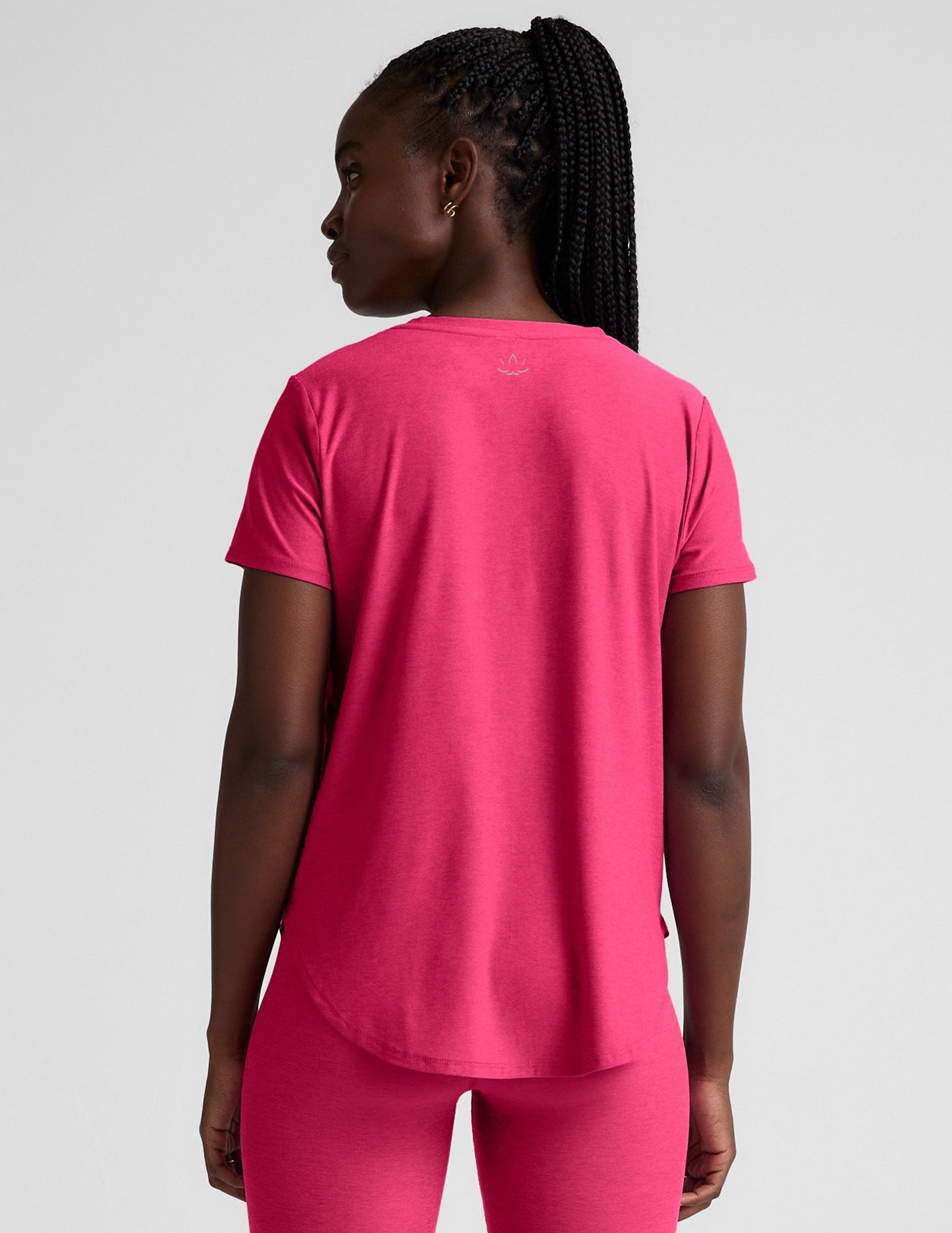 Soft Featherweight Spacedye Relaxed Fit Short Sleeve Tee for Everyday Comfort