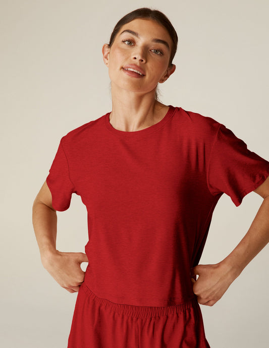 Featherweight Soft Sleep Boxy Tee for Women | Ultra Breathable Relaxed Fit