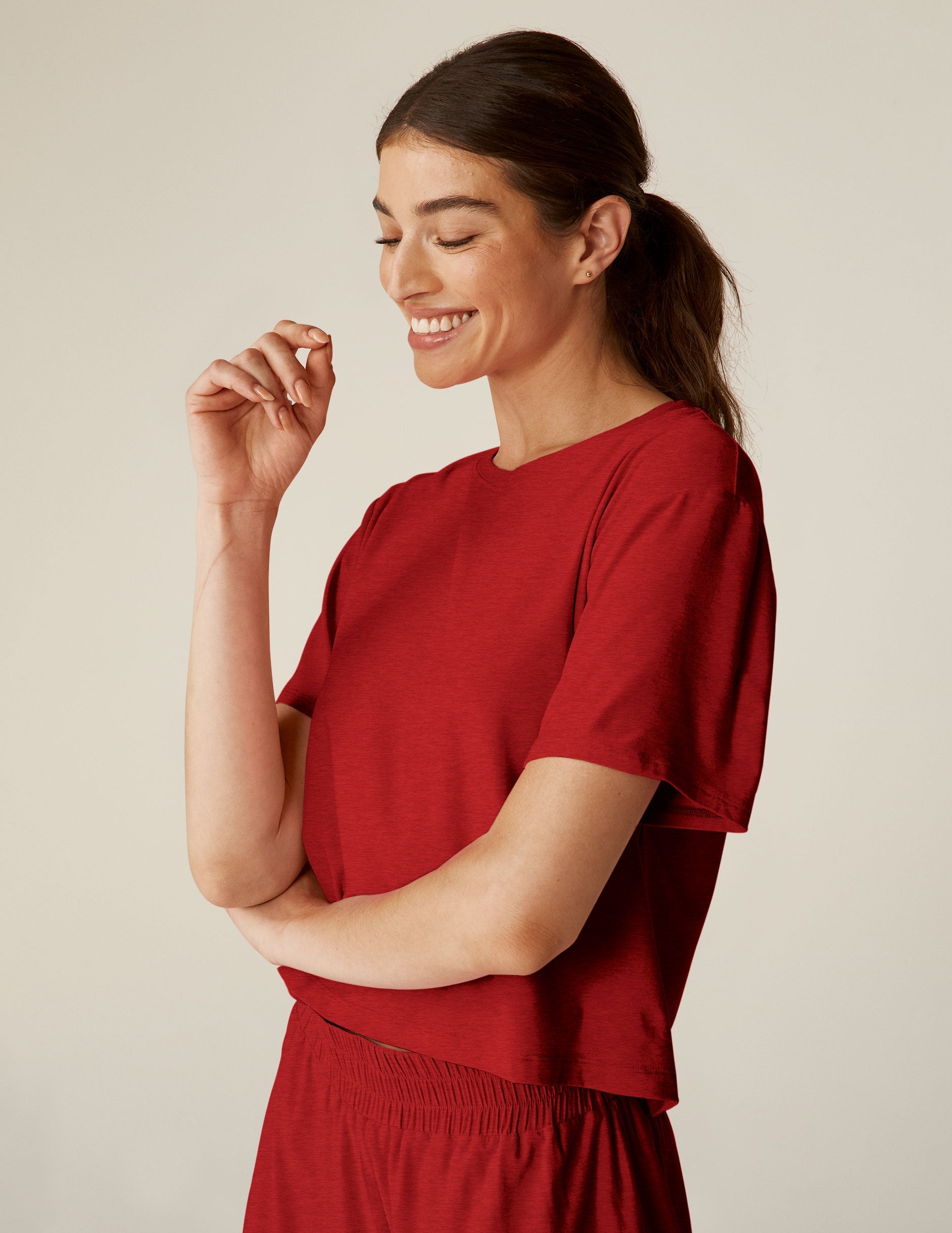 Featherweight Soft Sleep Boxy Tee for Women | Ultra Breathable Relaxed Fit