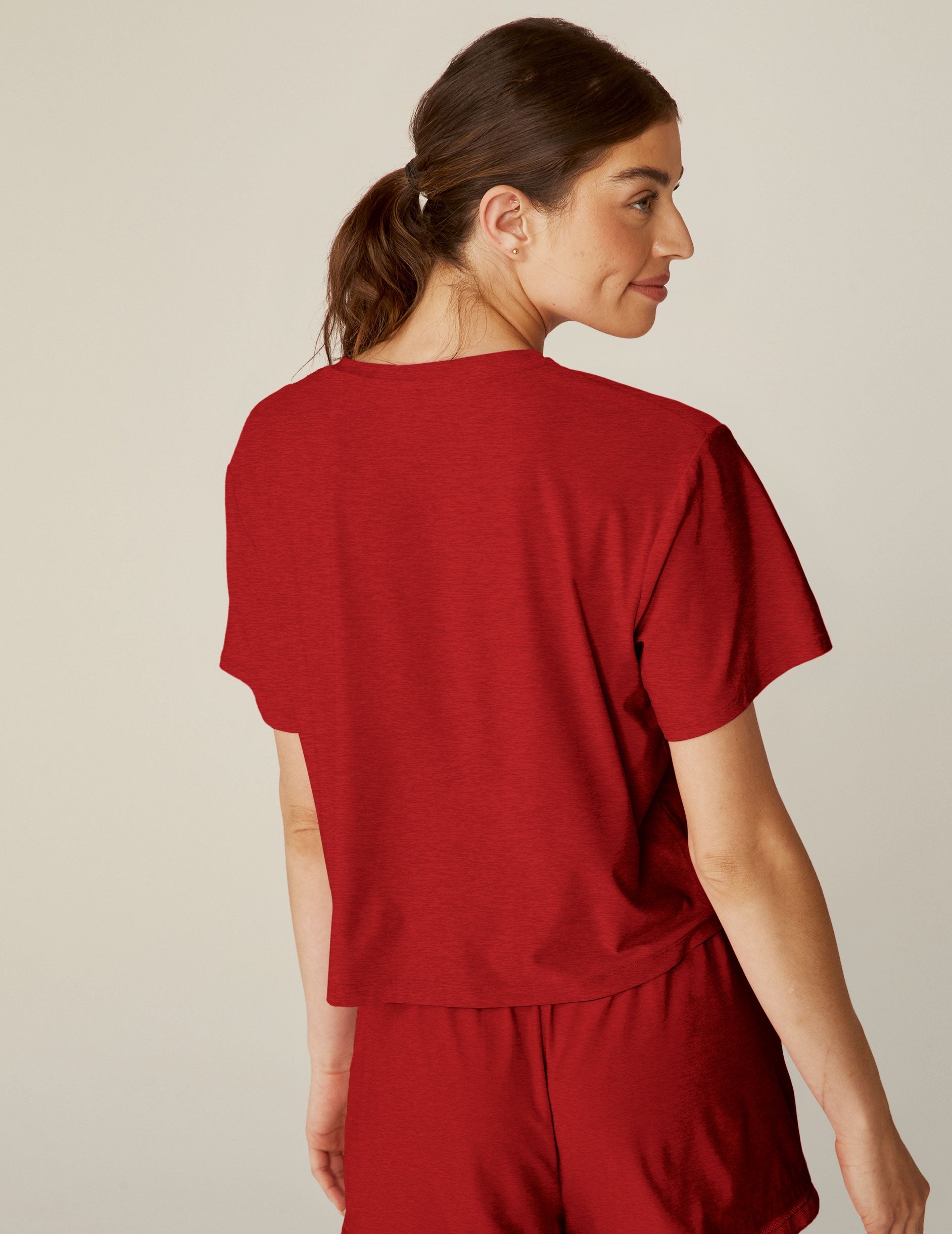 Featherweight Soft Sleep Boxy Tee for Women | Ultra Breathable Relaxed Fit