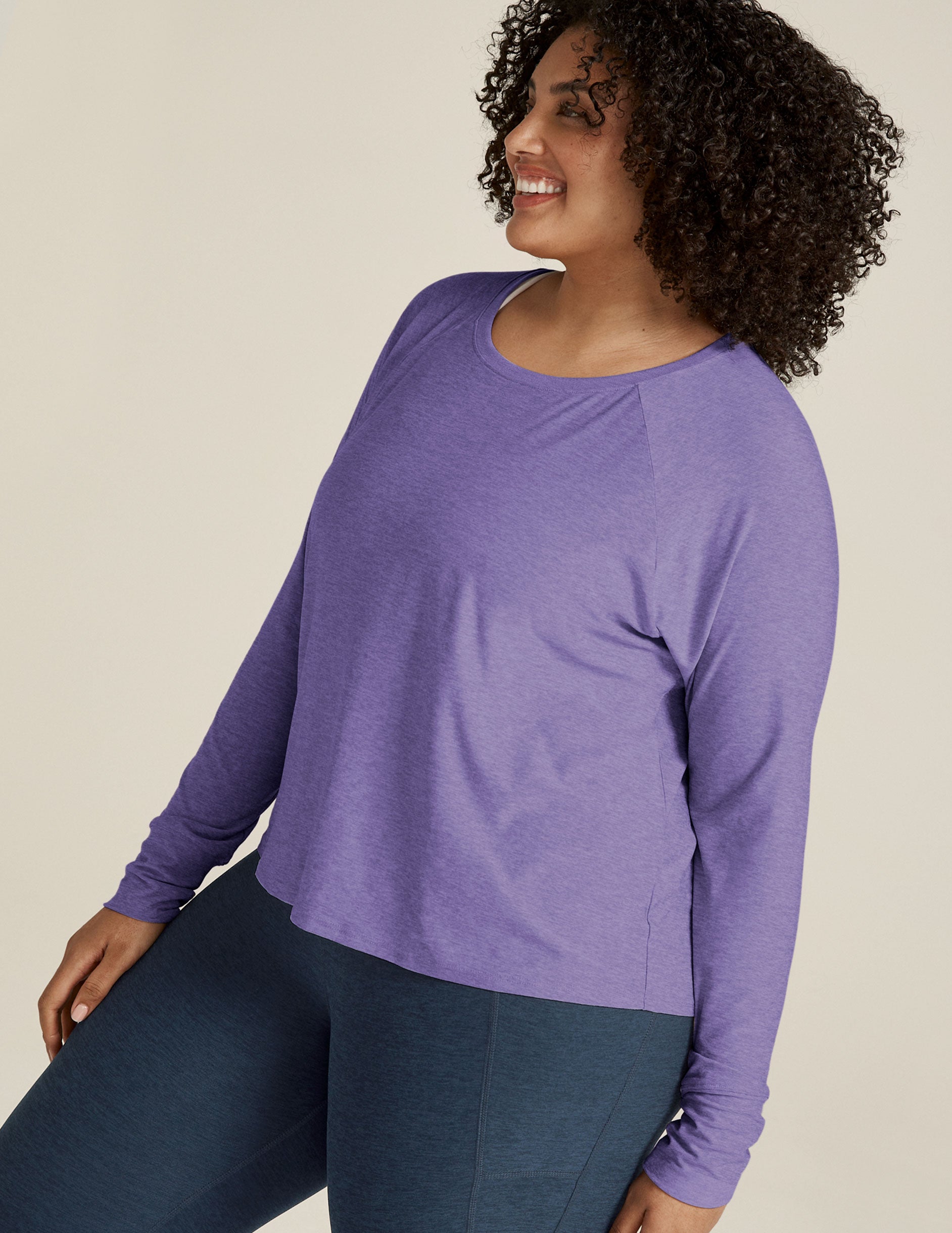 Ultra-Soft Featherweight Daydreamer Pullover: Comfortable Crew Neck Long Sleeve Top