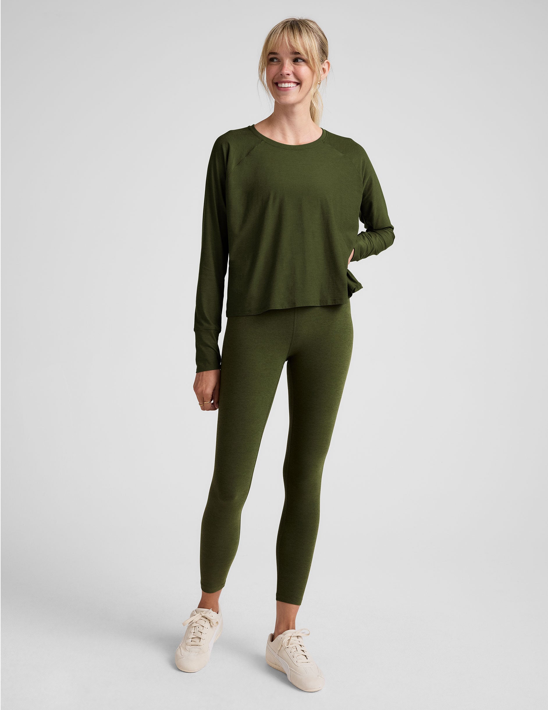 Featherweight Soft Daydreamer Pullover: Relaxed Fit Long Sleeve Crew Neck Top