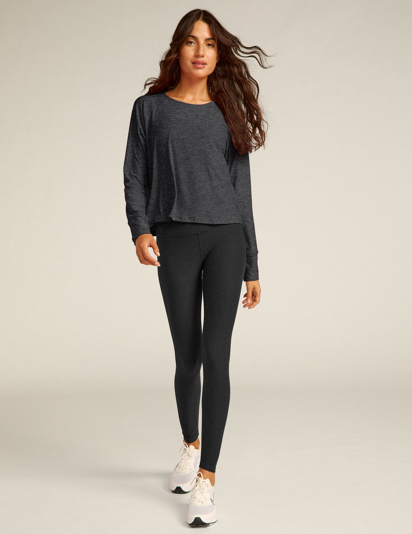 Soft Featherweight Daydreamer Pullover: Lightweight Long Sleeve Crew Neck Top