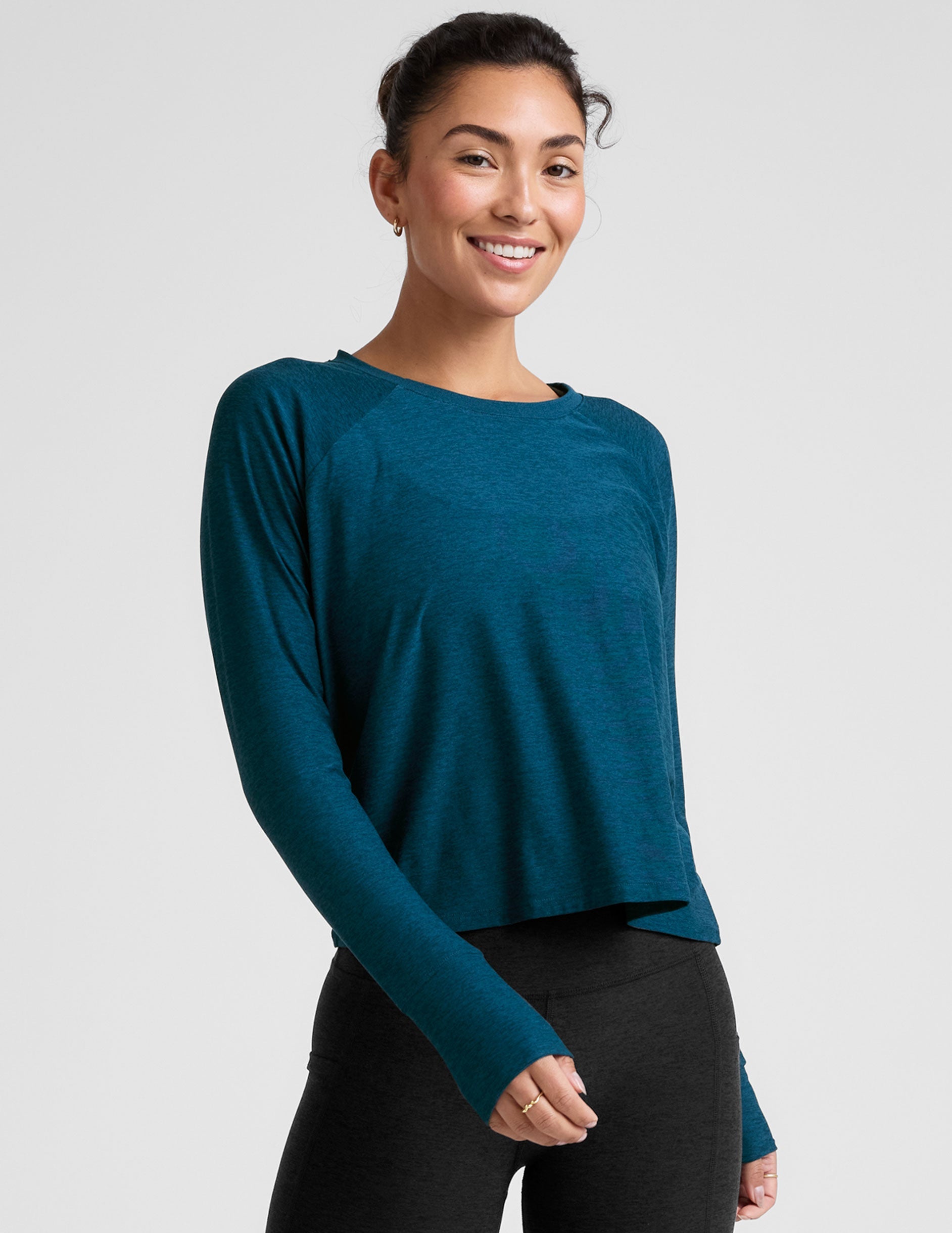 Featherweight Daydreamer Pullover: Buttery Soft Long Sleeve Yoga Tee