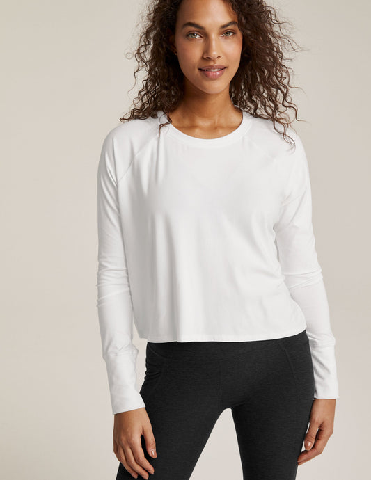 Ultra-Soft Featherweight Daydreamer Pullover: Comfortable Crew Neck Long Sleeve Top