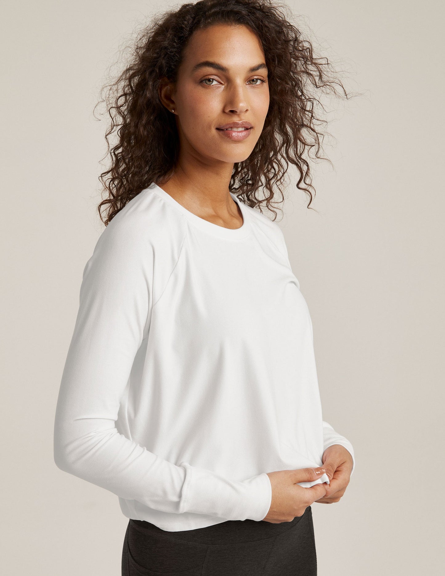 Ultra-Soft Featherweight Daydreamer Pullover: Comfortable Crew Neck Long Sleeve Top