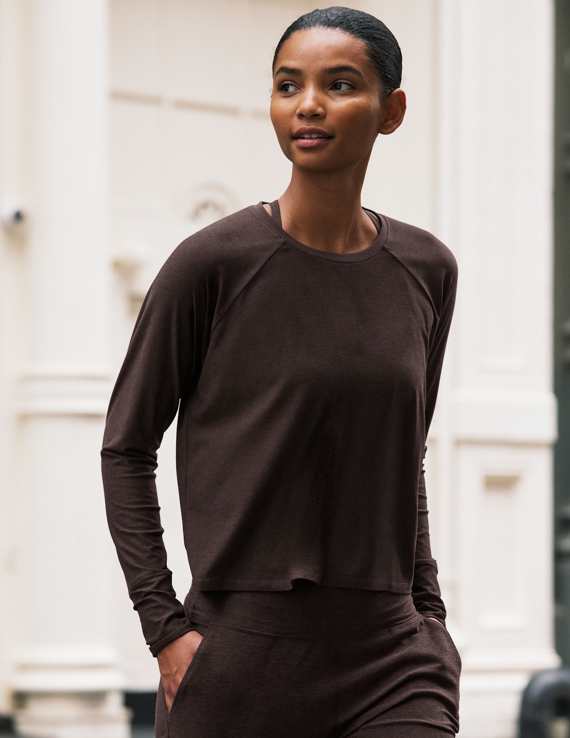 Buttery Soft Featherweight Daydreamer Pullover: Lightweight Raglan Long Sleeve Comfort Tee