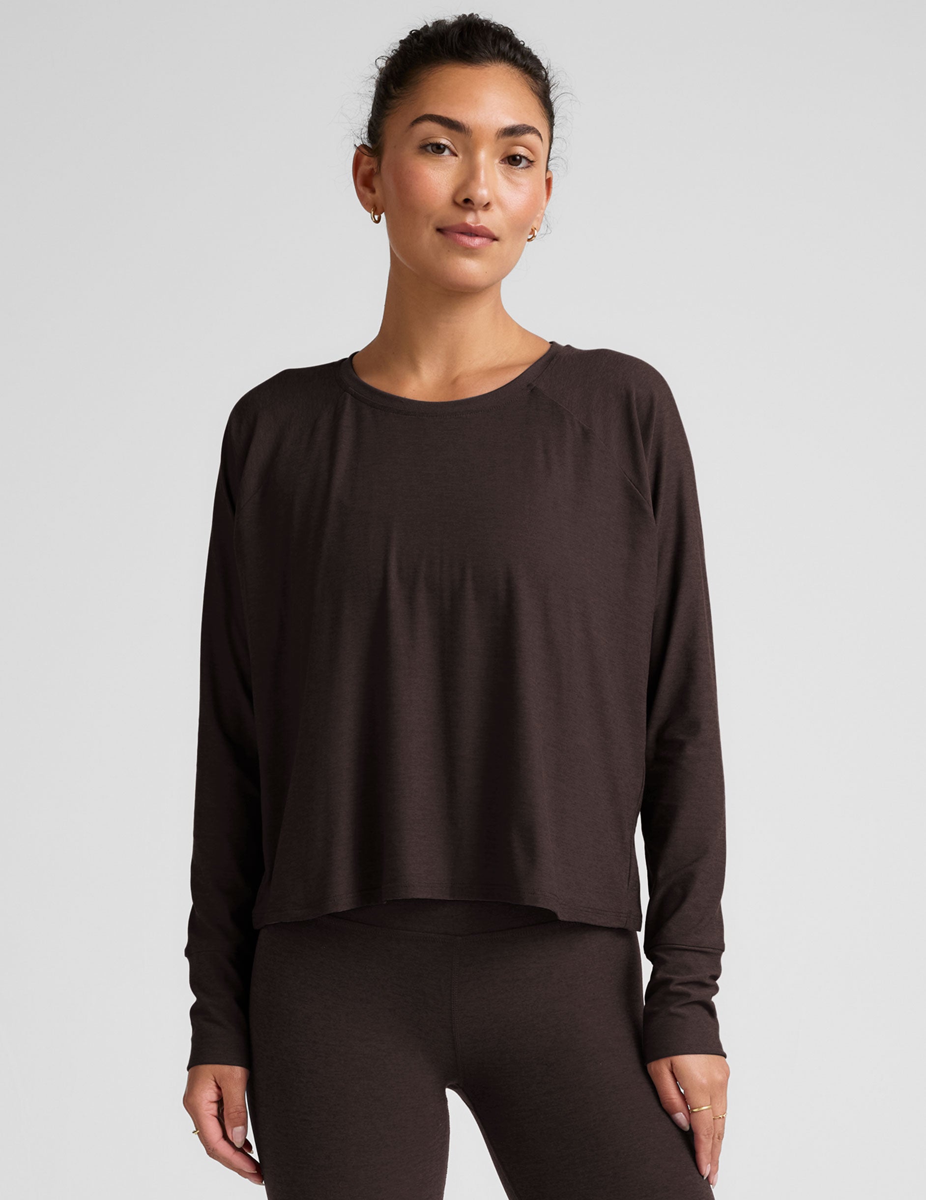Buttery Soft Featherweight Daydreamer Pullover: Lightweight Raglan Long Sleeve Comfort Tee