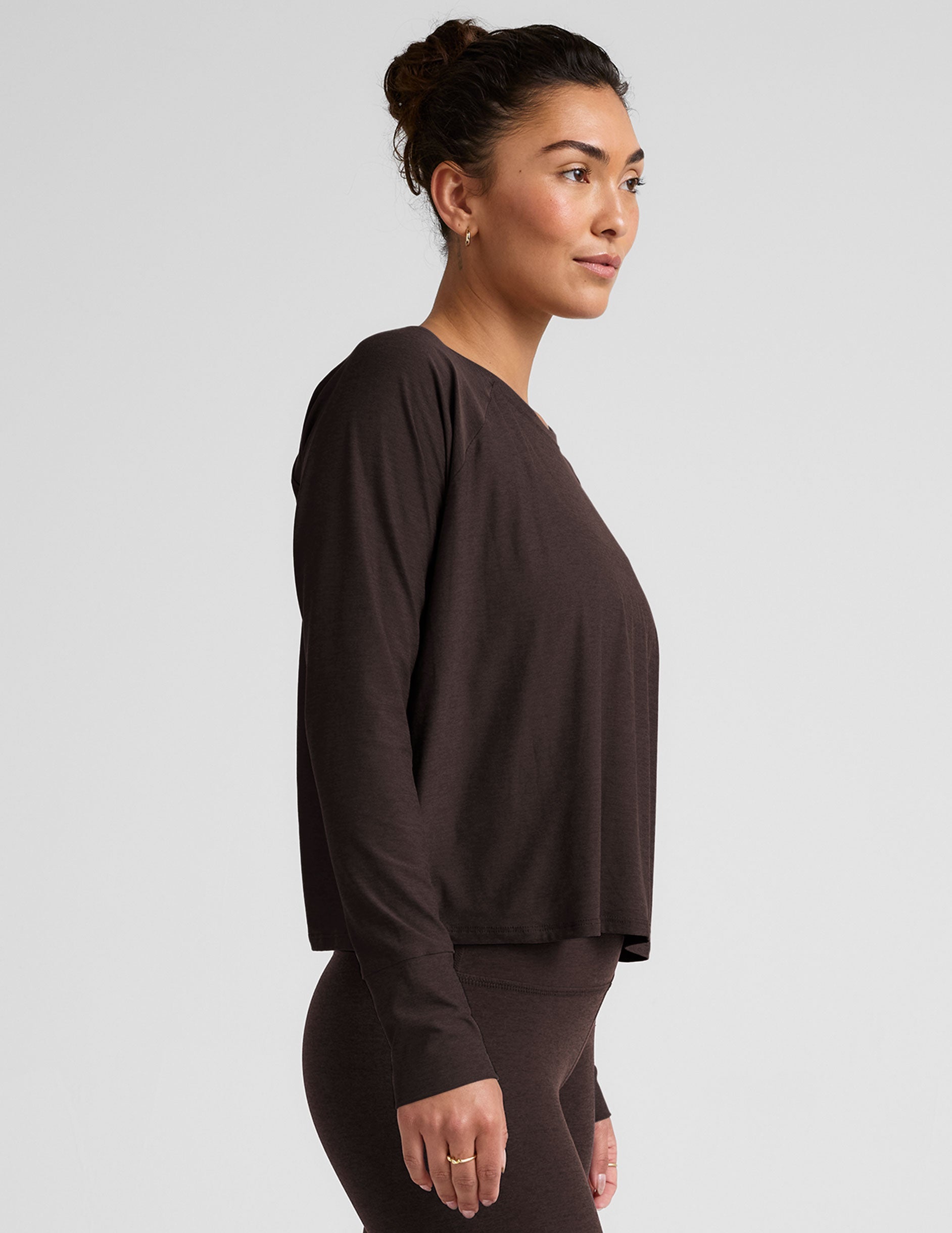 Buttery Soft Featherweight Daydreamer Pullover: Lightweight Raglan Long Sleeve Comfort Tee