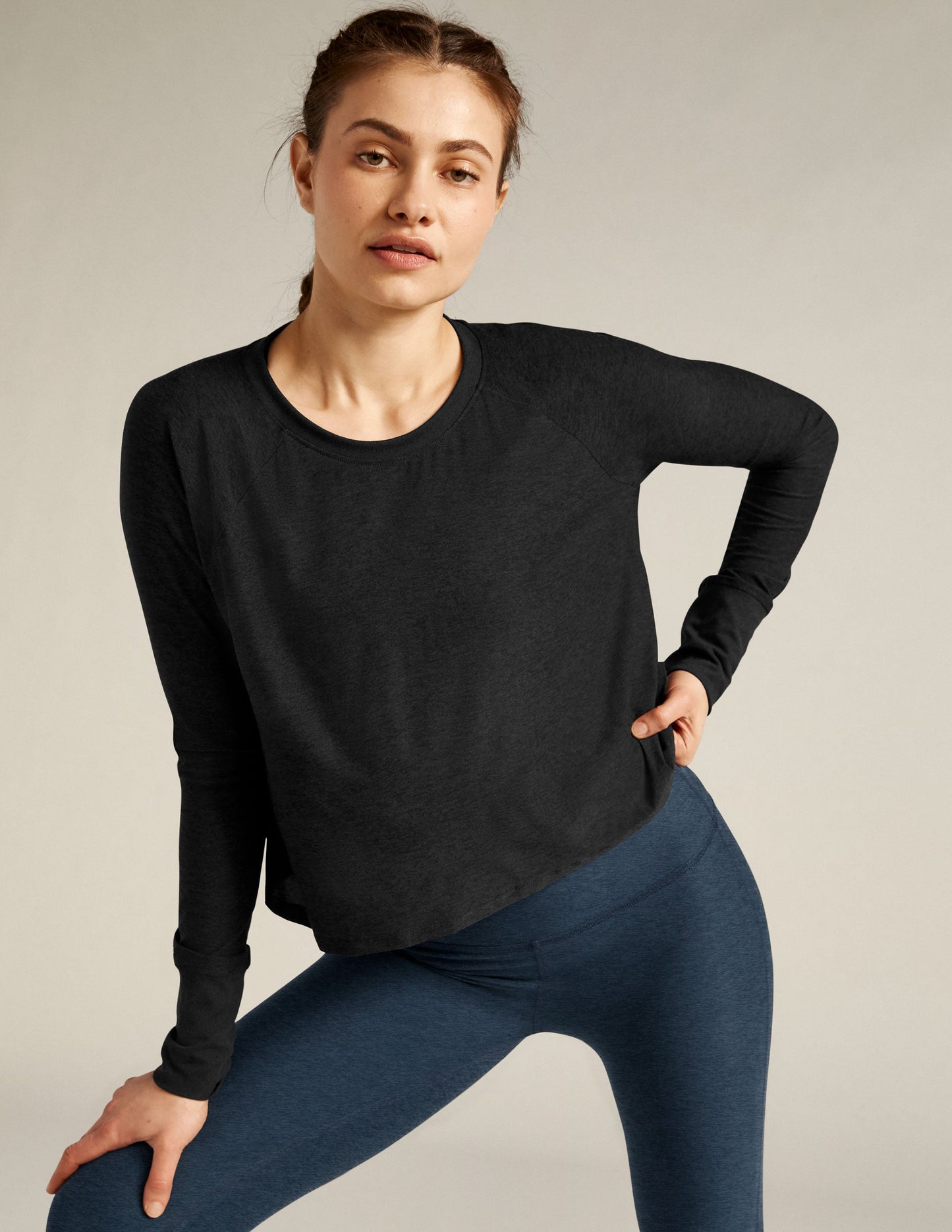 Featherweight Daydreamer Soft Long Sleeve Pullover Top for Women Everyday Comfort