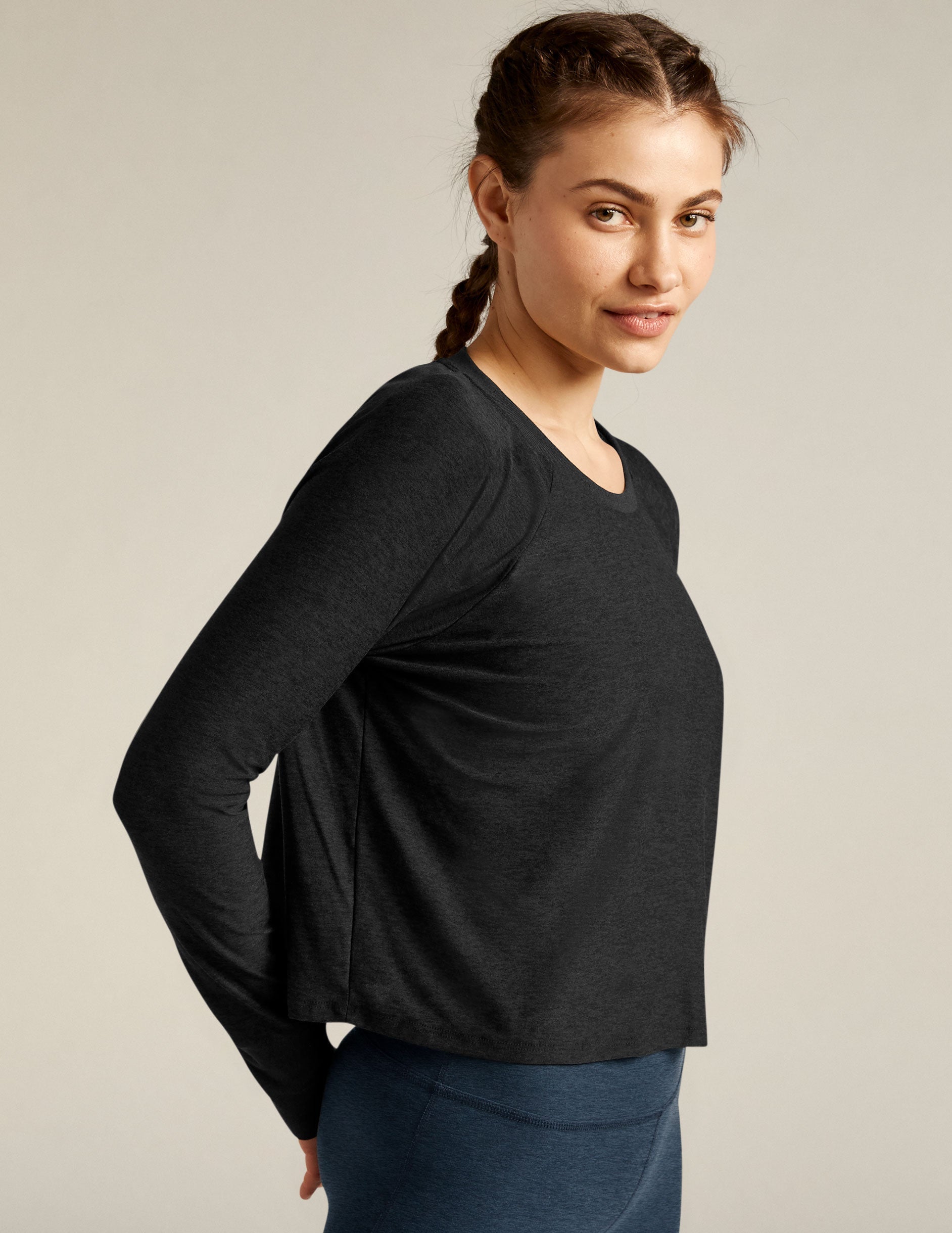 Featherweight Daydreamer Soft Long Sleeve Pullover Top for Women Everyday Comfort