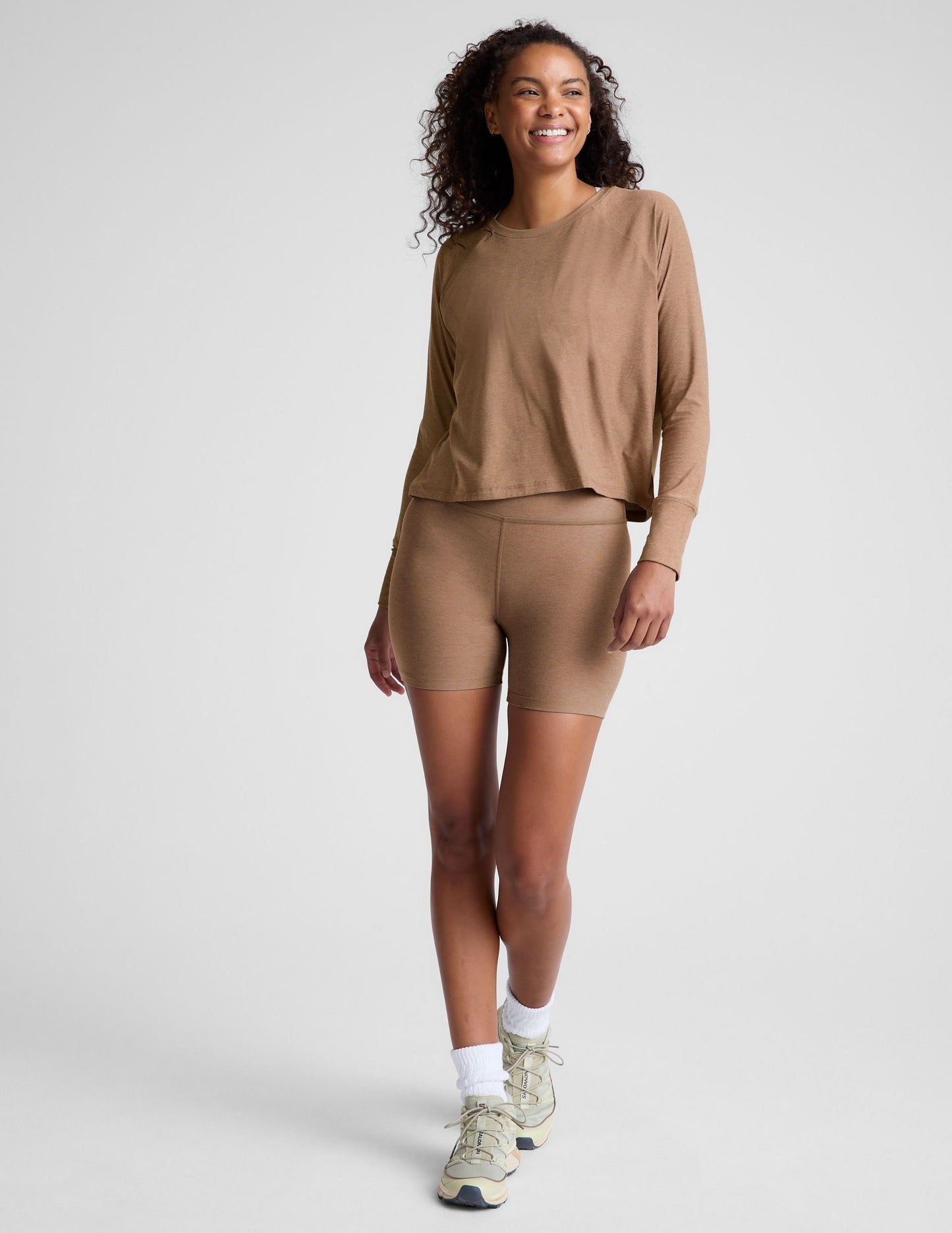 Buttery Soft Featherweight Daydreamer Pullover Long Sleeve Top with Raglan Shoulders