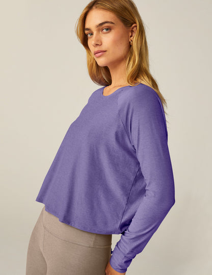 Ultra-Soft Featherweight Daydreamer Pullover: Comfortable Crew Neck Long Sleeve Top