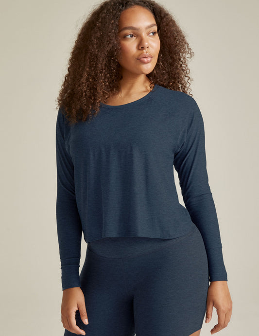 Featherweight Daydreamer Pullover: Soft, Lightweight Long Sleeve Crew Neck Top