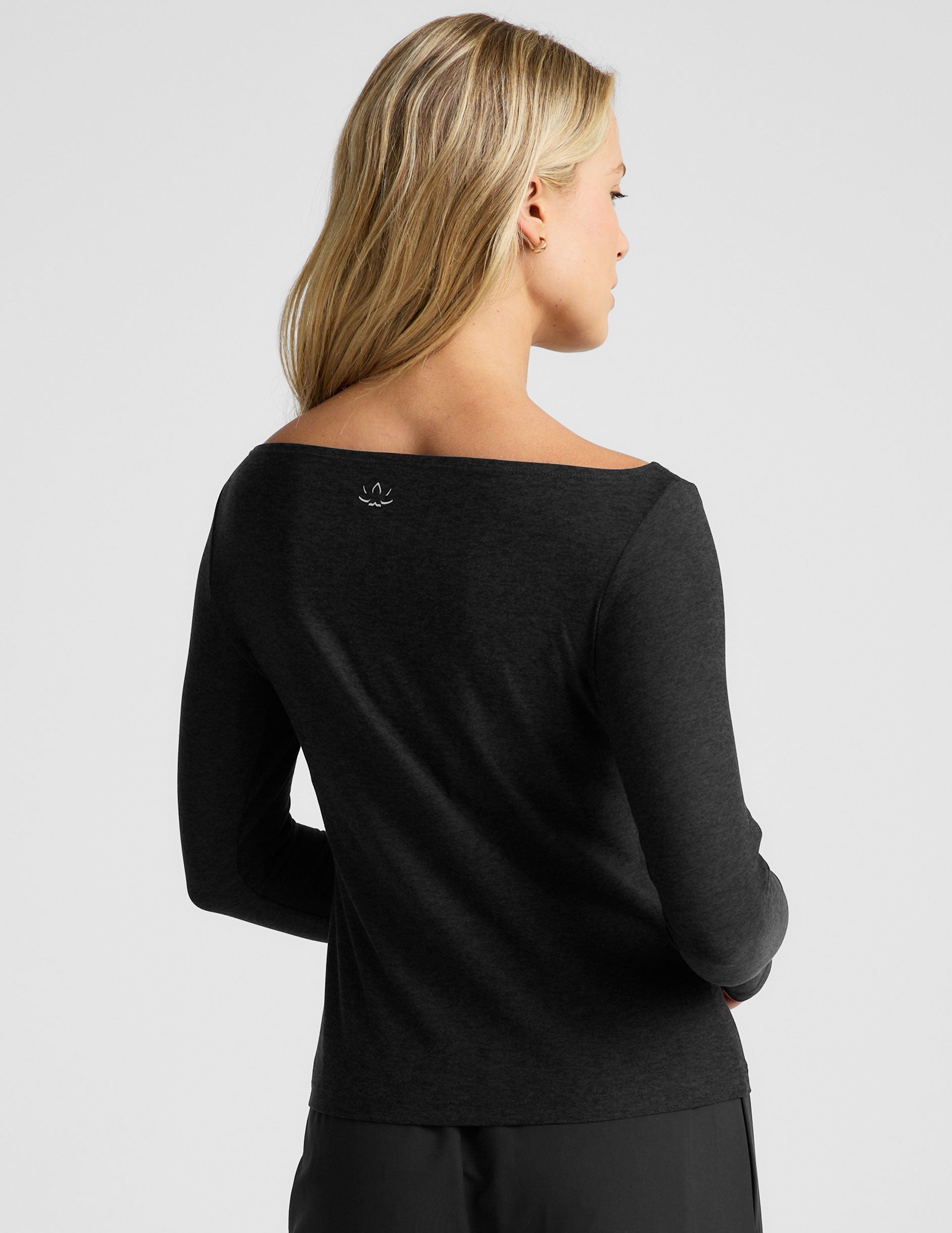 Featherweight Boat Neck Long Sleeve Pullover: Sun Protective, Soft, Lightweight Top