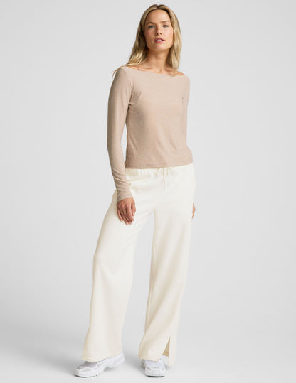 Featherweight Sun-Blocking Boat Neck Long Sleeve Pullover Top for Women