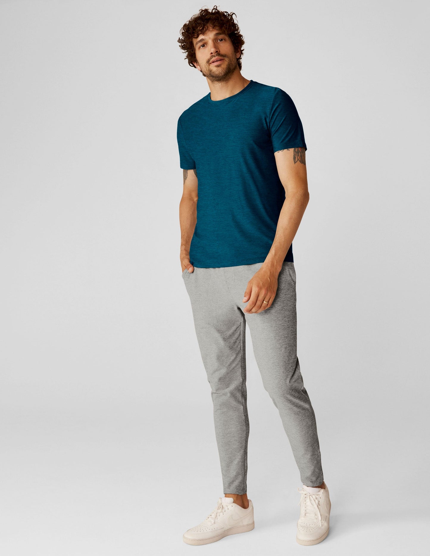 Always Beyond Men's Featherweight Spacedye Crew Tee: Ultimate Comfort & Style
