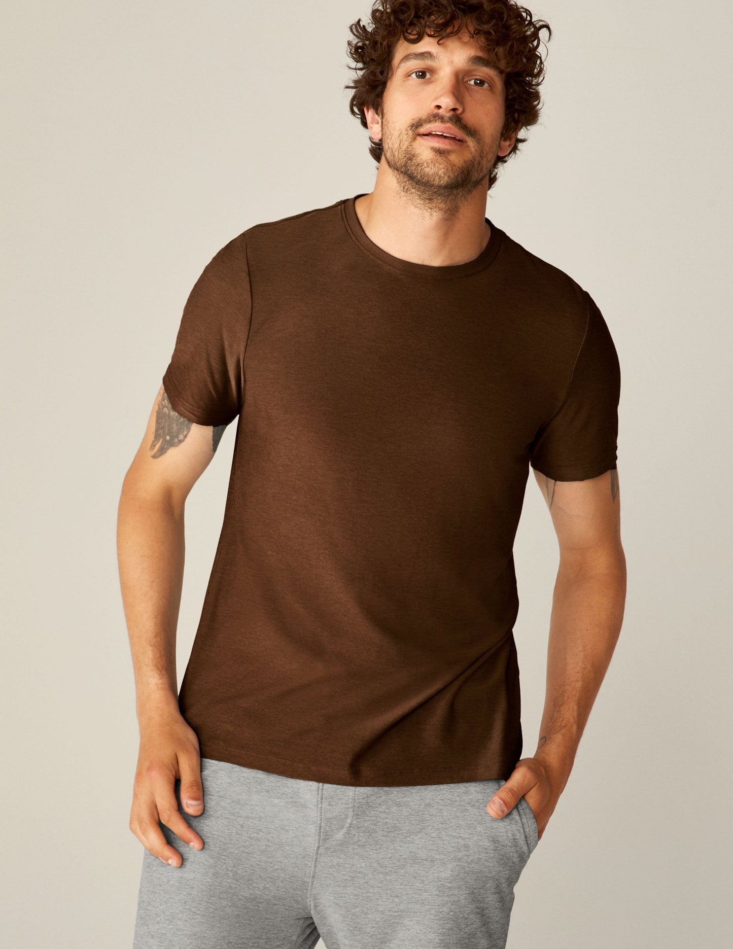 Men's Featherweight Spacedye Crew Tee 2.0 - Ultra-Soft Short Sleeve Top