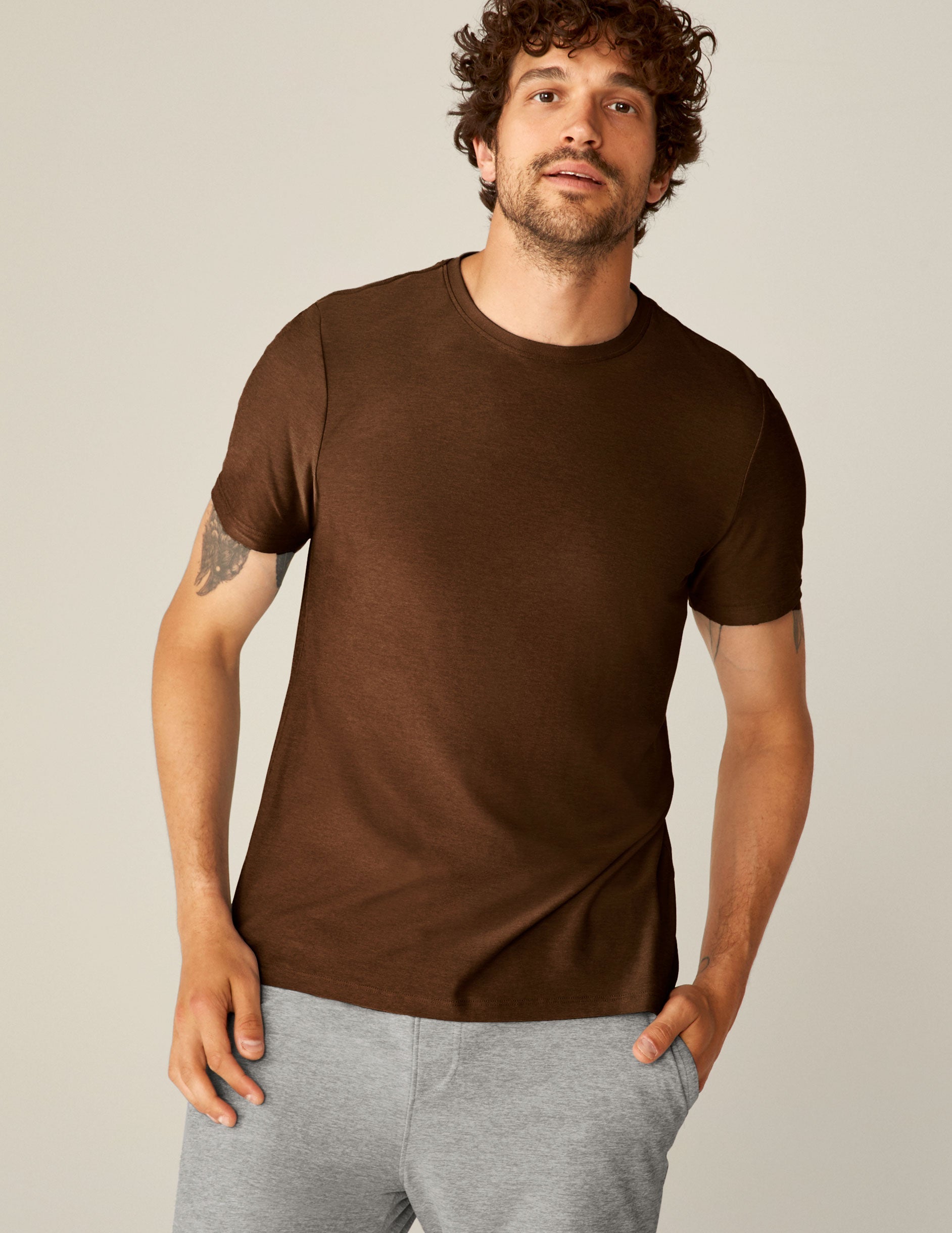 Men's Featherweight Spacedye Crew Tee 2.0 - Ultra-Soft Short Sleeve Top