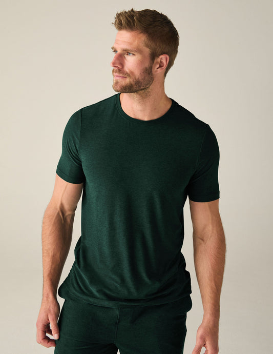 Men's Ultra-Soft Crew Neck Tee: Lightweight, Ribbed Trim, Perfect Fit