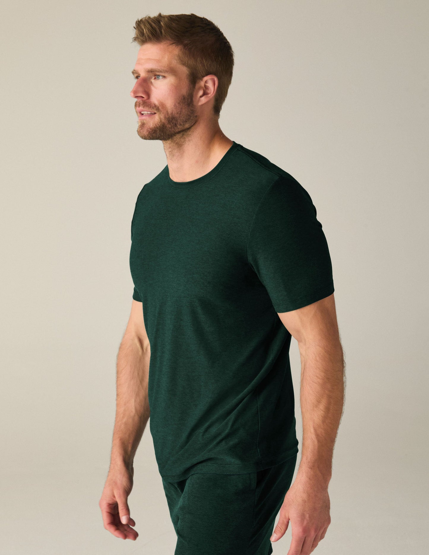 Men's Ultra-Soft Crew Neck Tee: Lightweight, Ribbed Trim, Perfect Fit
