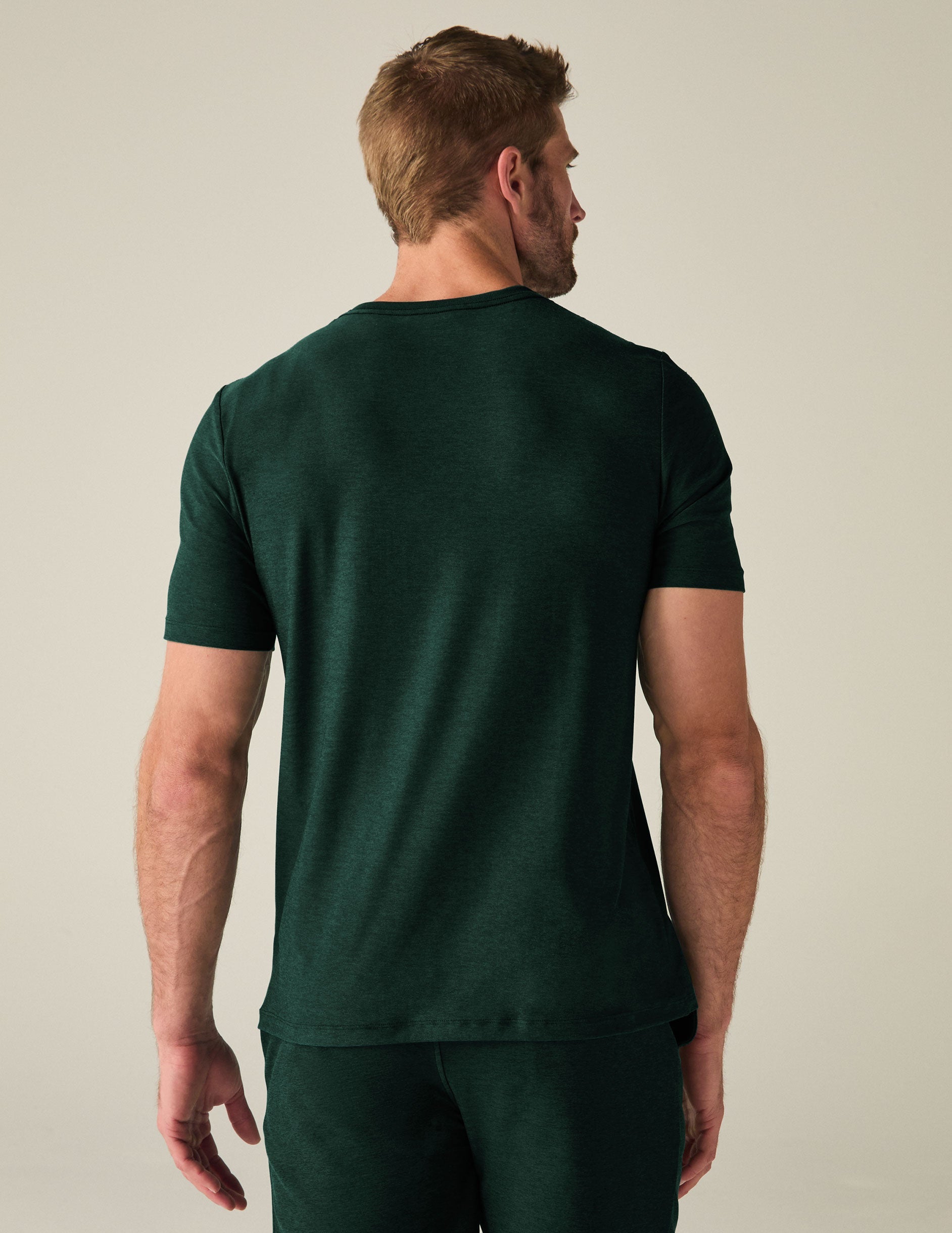 Men's Ultra-Soft Crew Neck Tee: Lightweight, Ribbed Trim, Perfect Fit